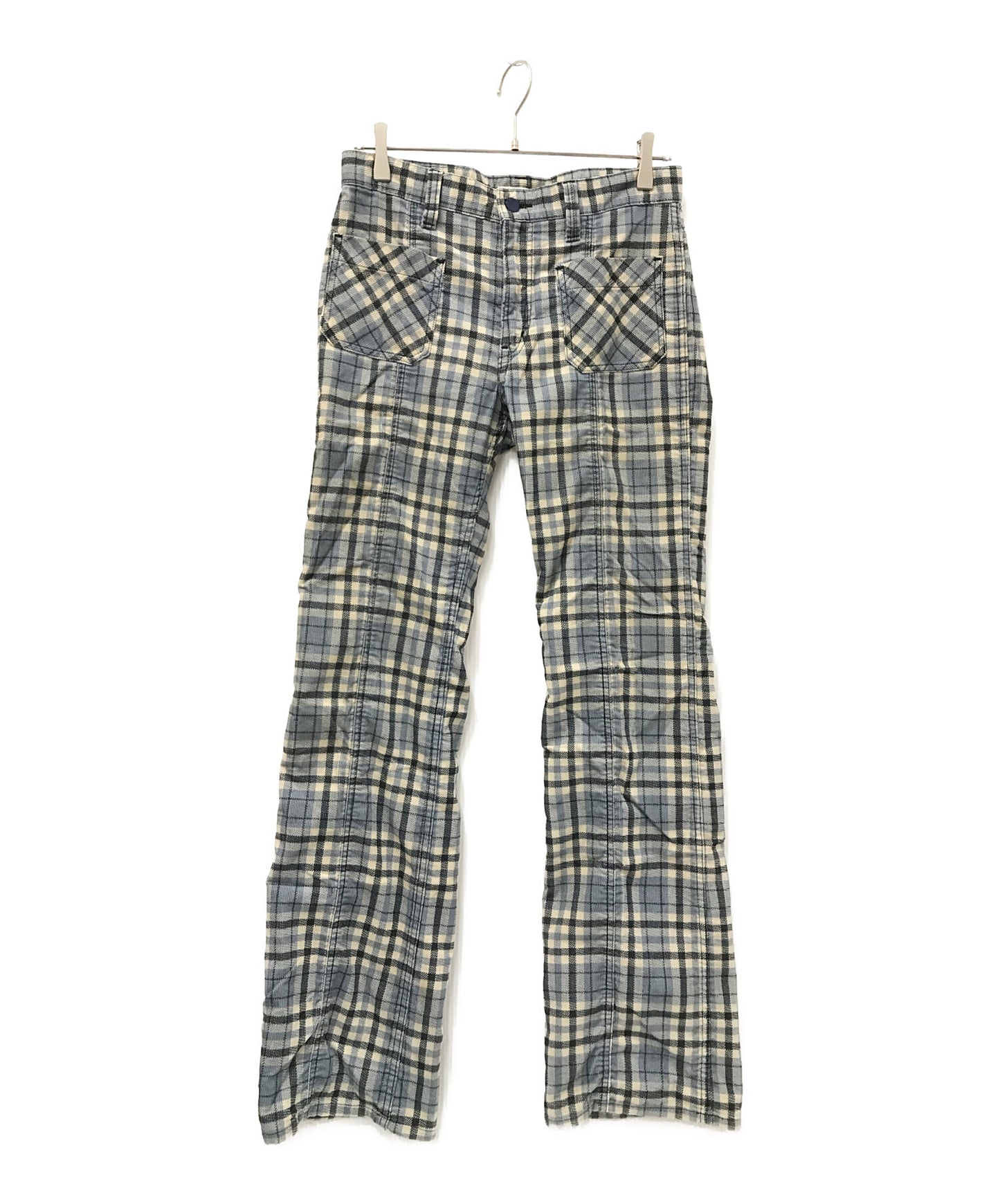 [Pre-owned] Hysteric Glamour 00's Low Rise Check Flared Pants 2AP-1650