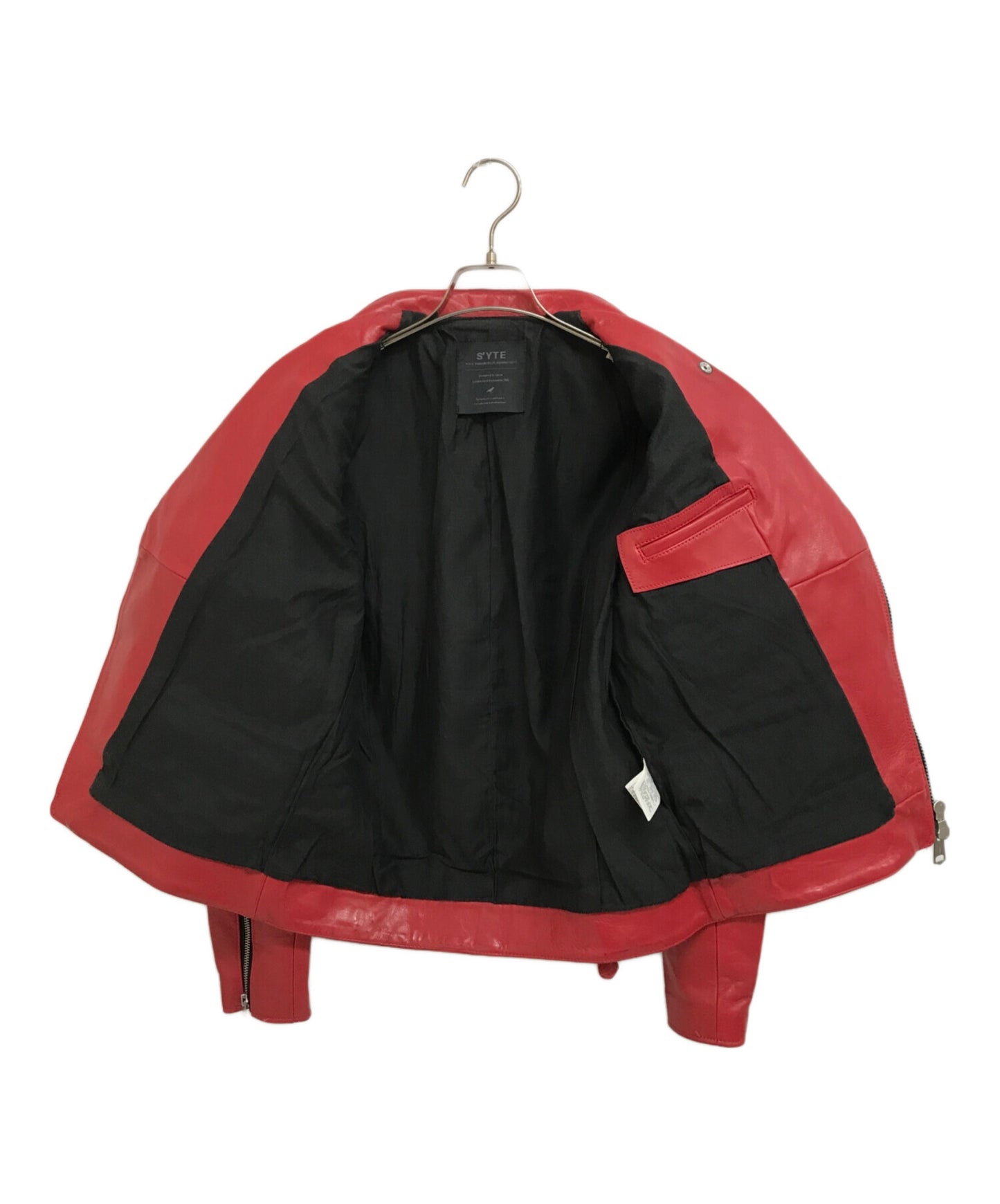[Pre-owned] s'yte by yohji yamamoto Double Leather Jacket UB-Y33-700