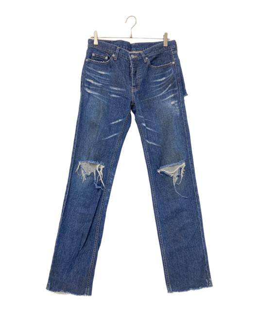 [Pre-owned] Hysteric Glamour Skinny Damaged Denim Pants 2AP-4450