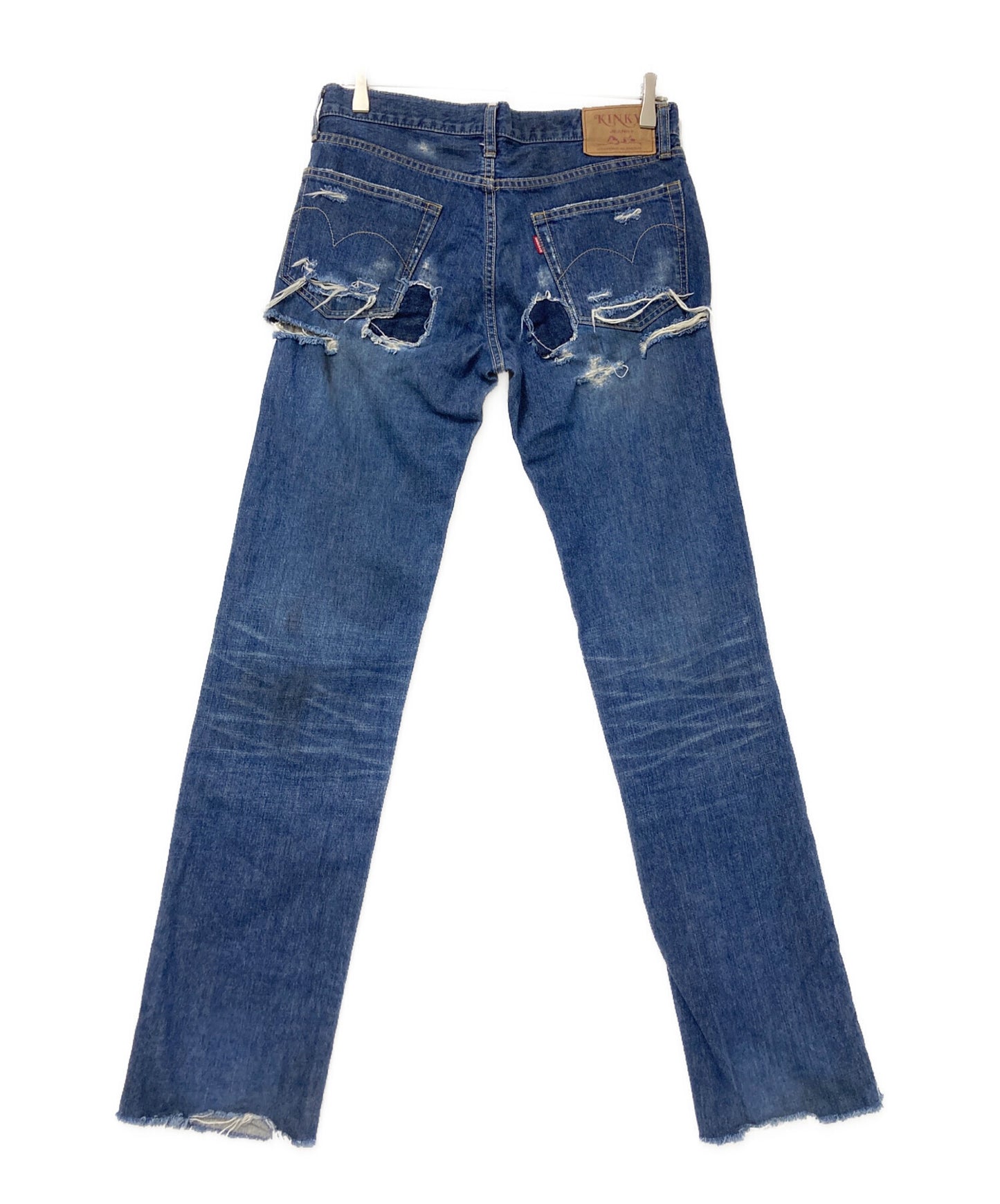 [Pre-owned] Hysteric Glamour Skinny Damaged Denim Pants 2AP-4450