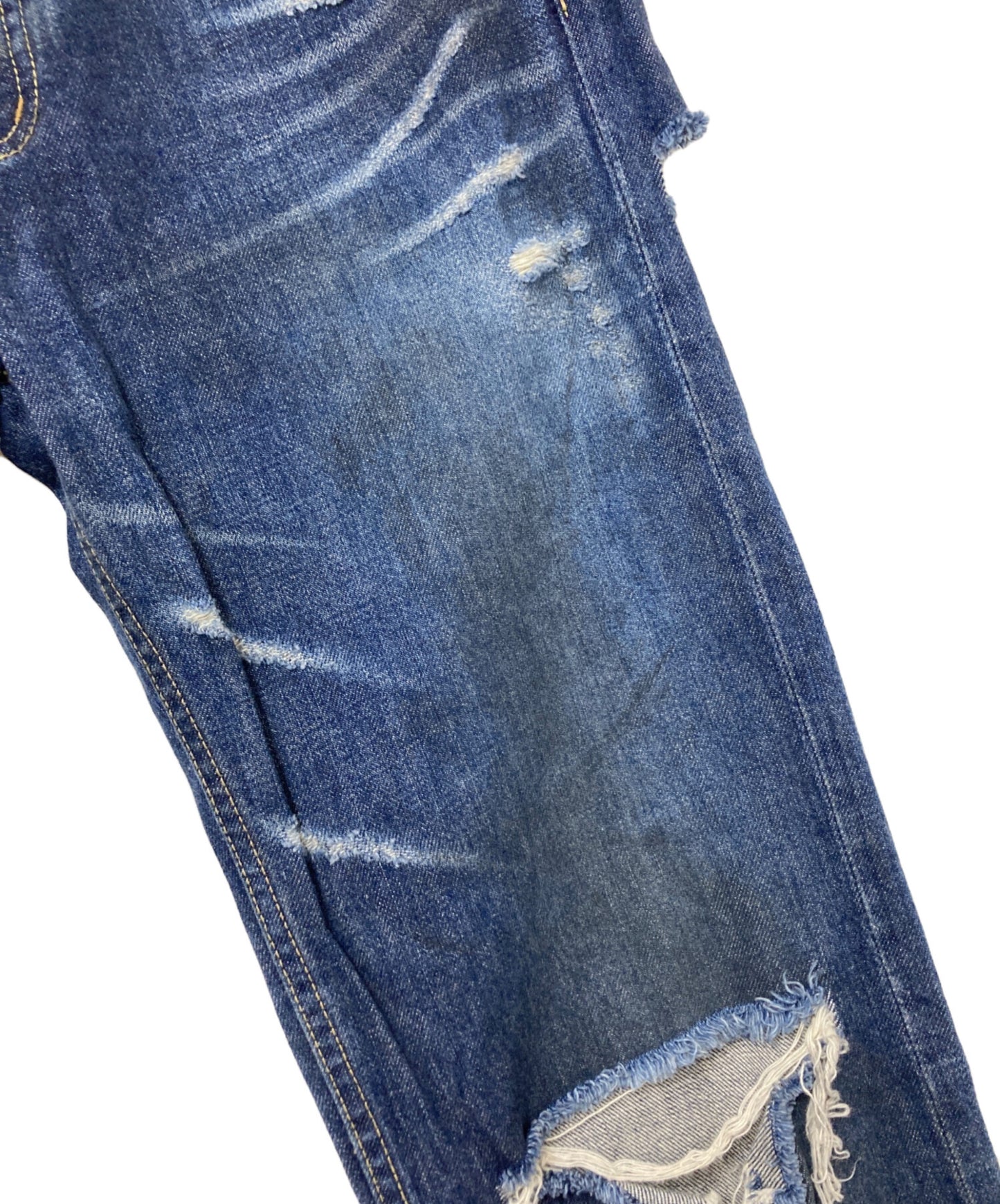 [Pre-owned] Hysteric Glamour Skinny Damaged Denim Pants 2AP-4450