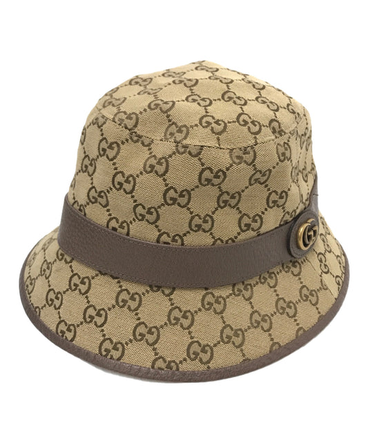 [Pre-owned] GUCCI GG Canvas Fedora Hat 576587/4HG53
