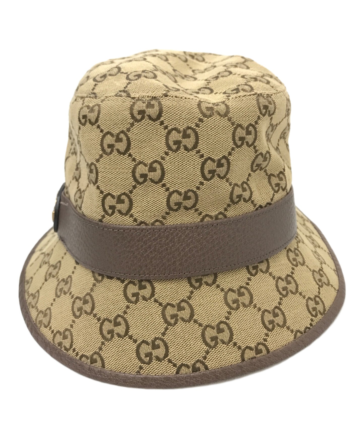 [Pre-owned] GUCCI GG Canvas Fedora Hat 576587/4HG53