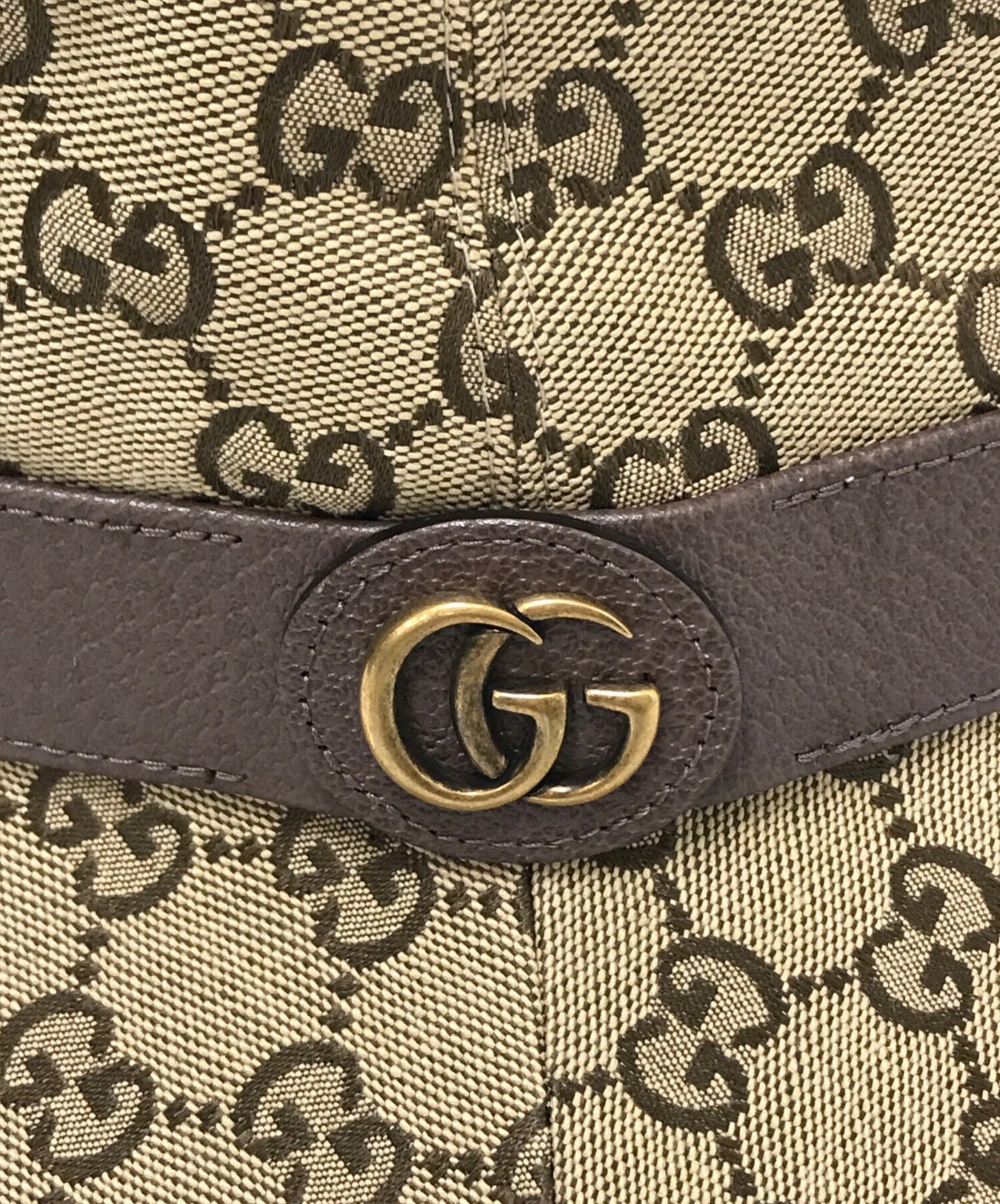 [Pre-owned] GUCCI GG Canvas Fedora Hat 576587/4HG53