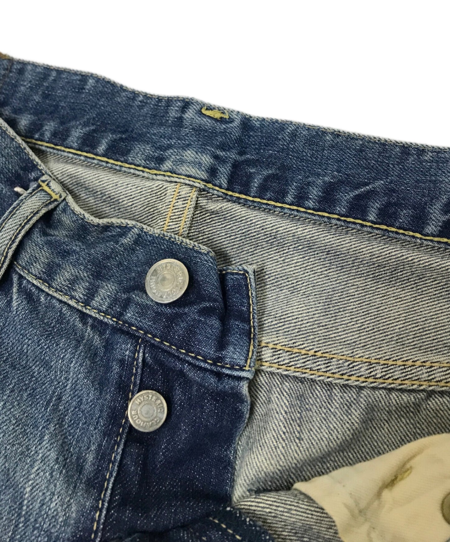 [Pre-owned] Hysteric Glamour Damaged denim pants 0231AP01