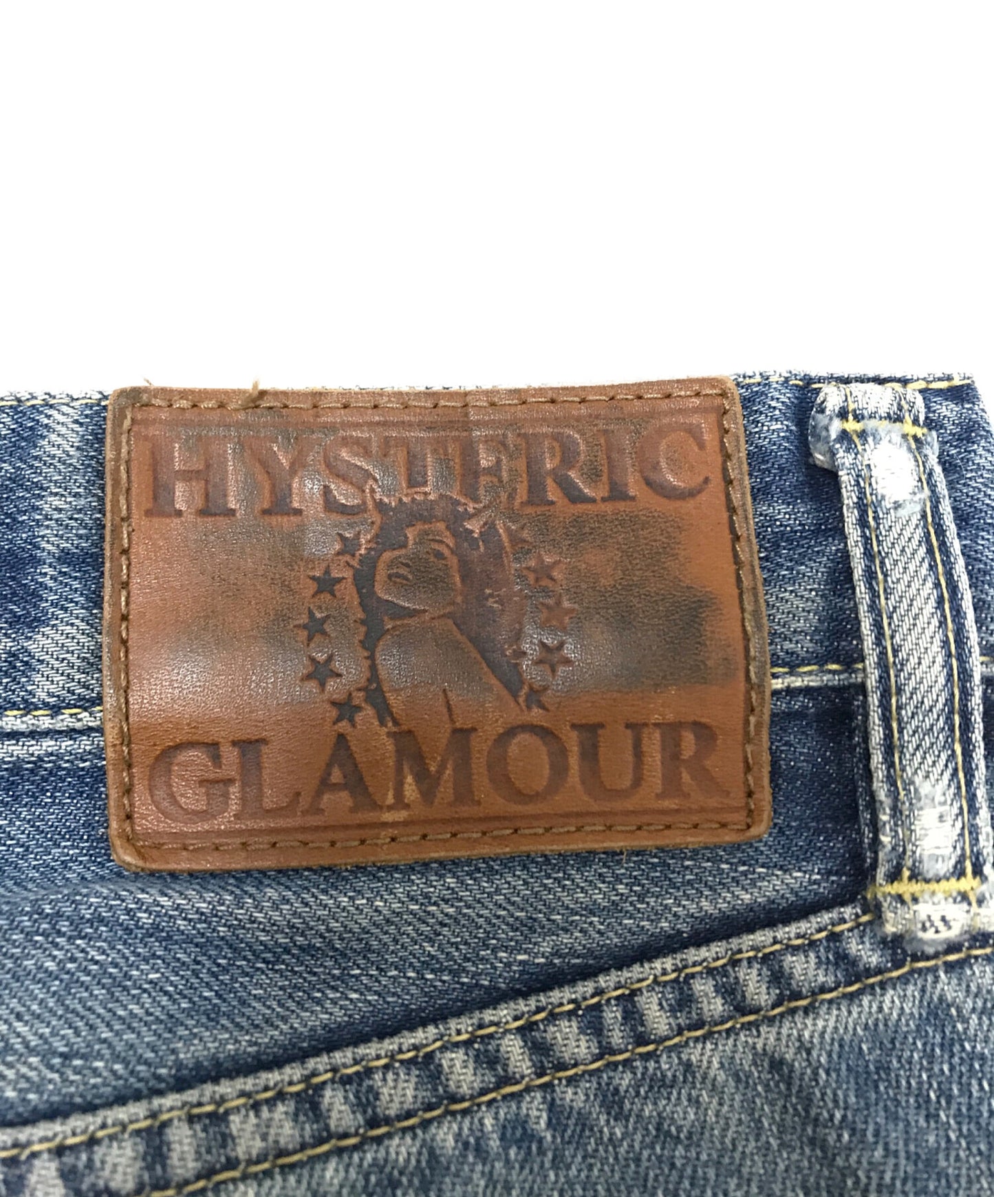 [Pre-owned] Hysteric Glamour Damaged denim pants 0231AP01