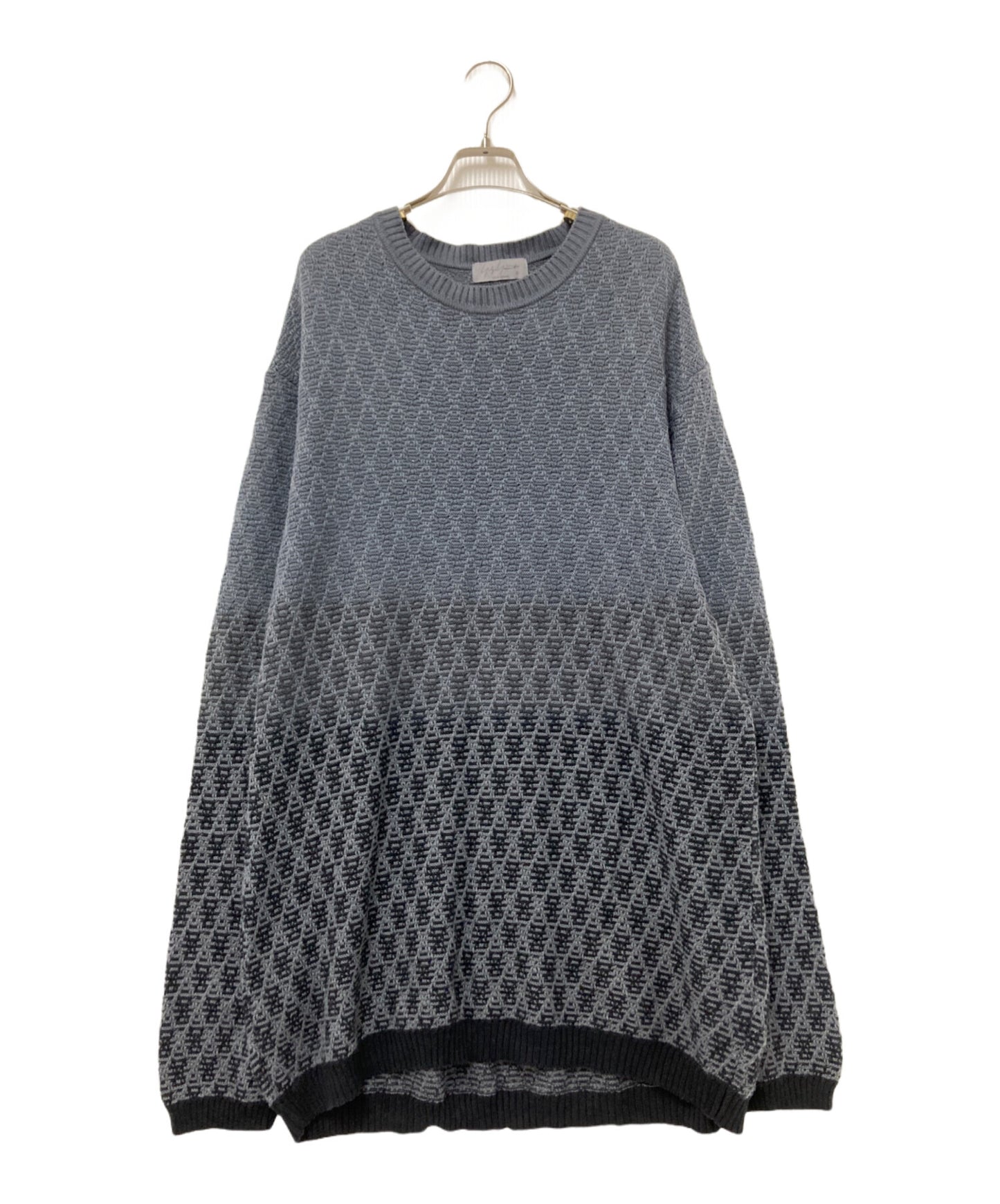 [Pre-owned] Yohji Yamamoto pour homme JQ PTN Soak Dye Process Round Neck Long Sleeve HZ-K19-987