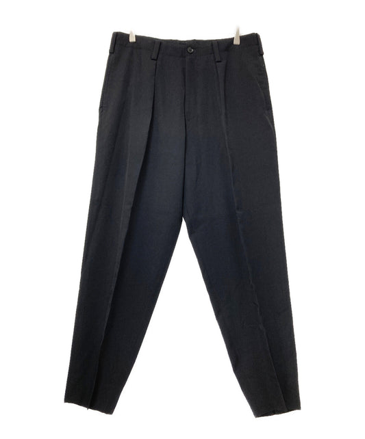 [Pre-owned] Yohji Yamamoto pour homme 1 Pleated Wool Wide Slacks HU-P69-100