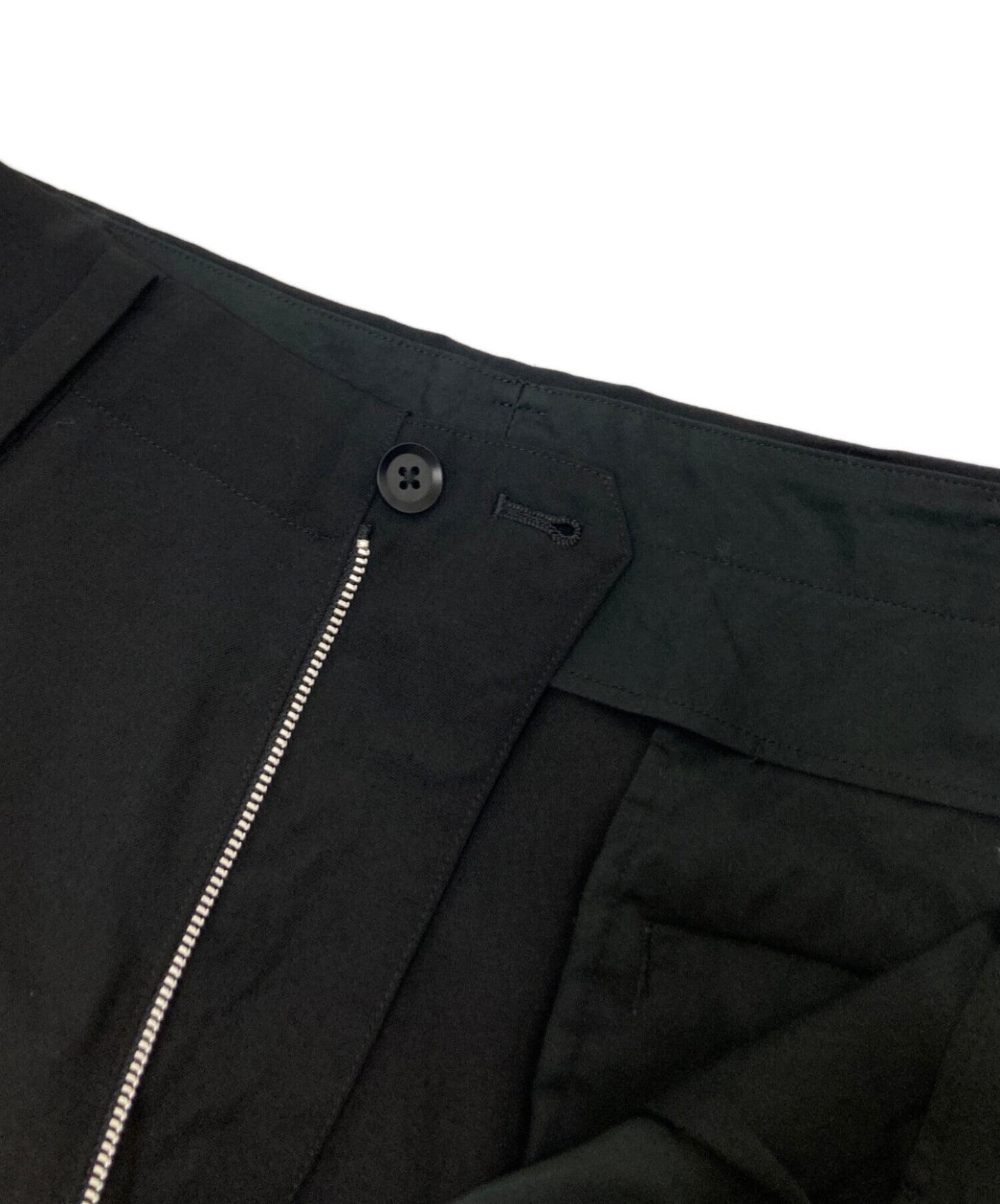 [Pre-owned] Yohji Yamamoto pour homme 1 Pleated Wool Wide Slacks HU-P69-100