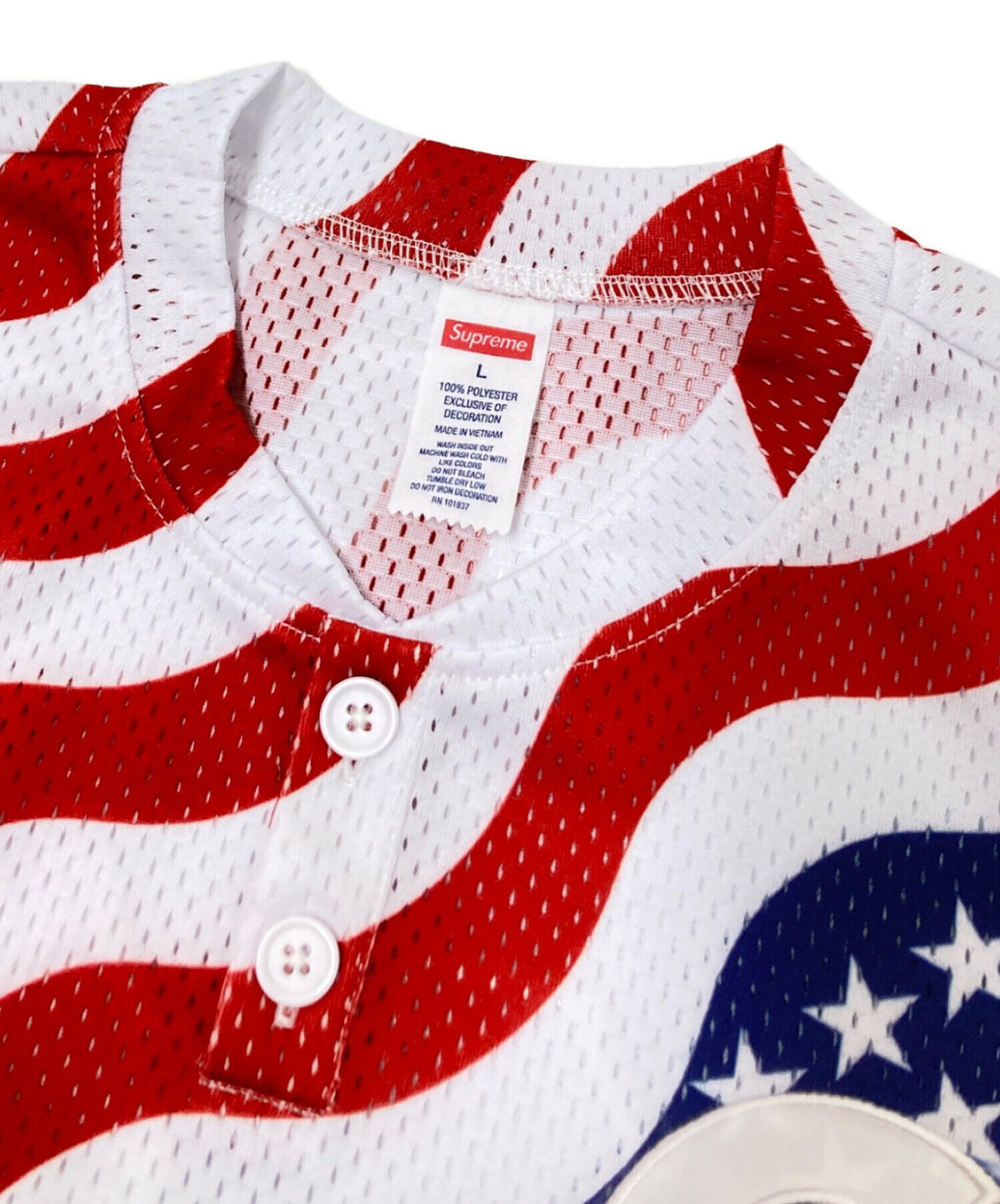[Pre-owned] SUPREME Shop S Logo Baseball Henley
