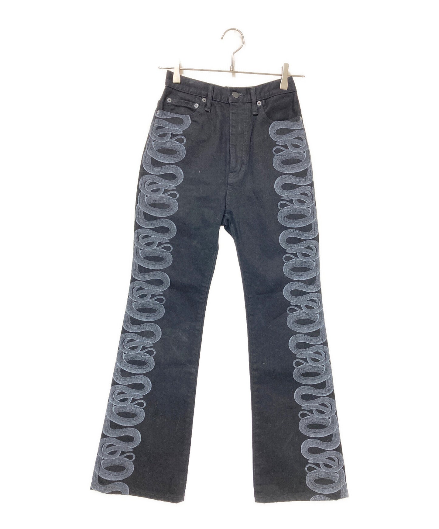[Pre-owned] Hysteric Glamour SNAKE LOOP Denim Flared Pants 01231AP06