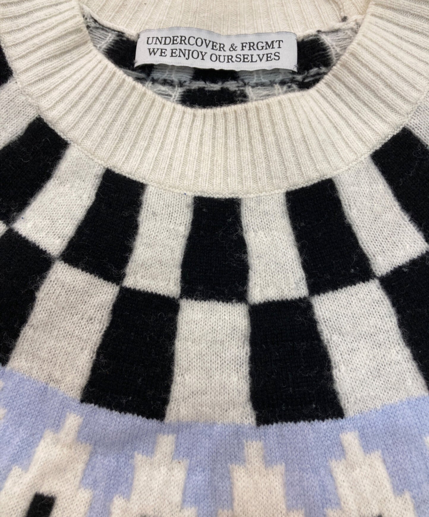 [Pre-owned] UNDERCOVER Fair Isle JQ Crew Long Sleeve Knit Sweater UC2C9904-1 UC2C9904-1