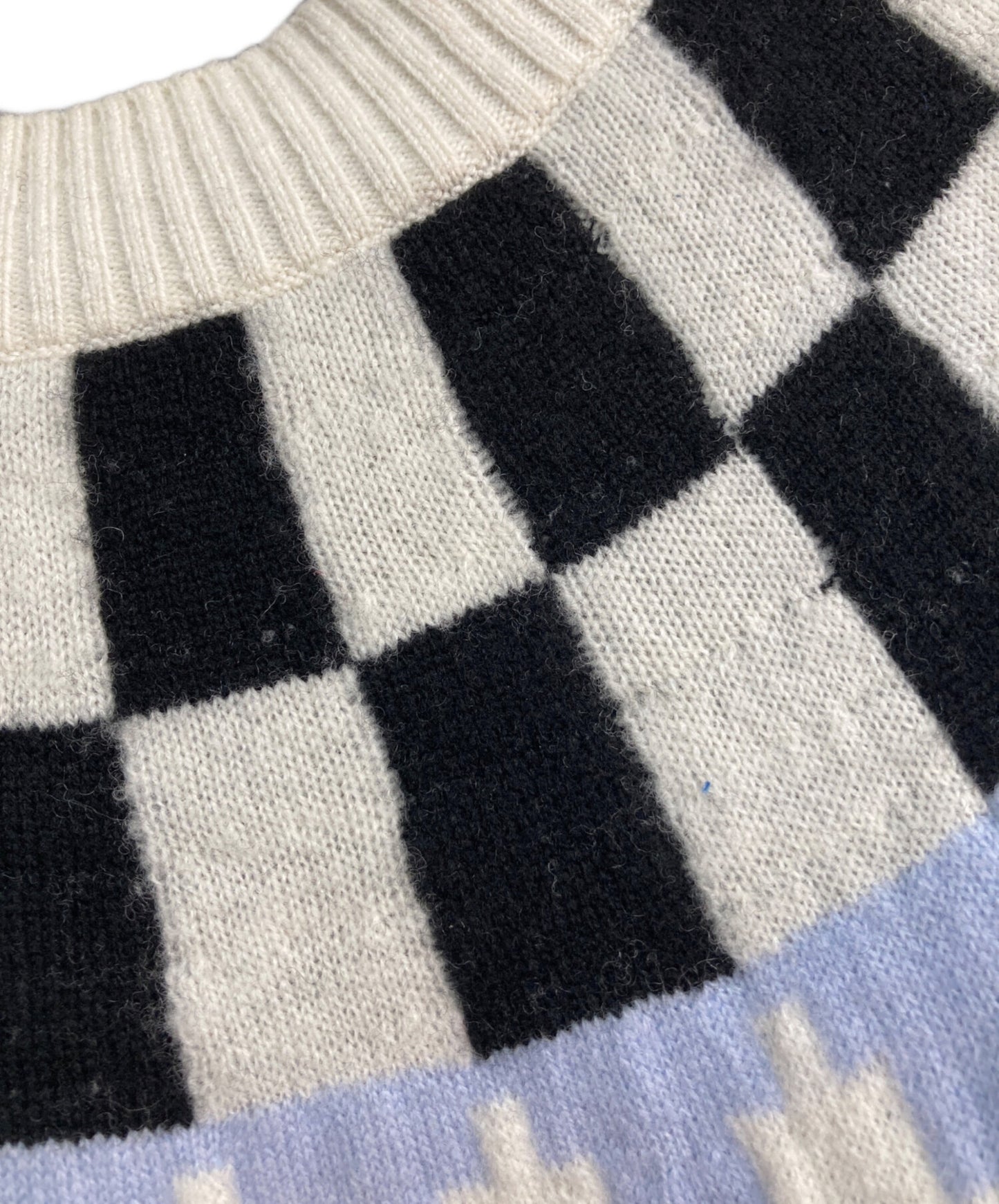 [Pre-owned] UNDERCOVER Fair Isle JQ Crew Long Sleeve Knit Sweater UC2C9904-1 UC2C9904-1