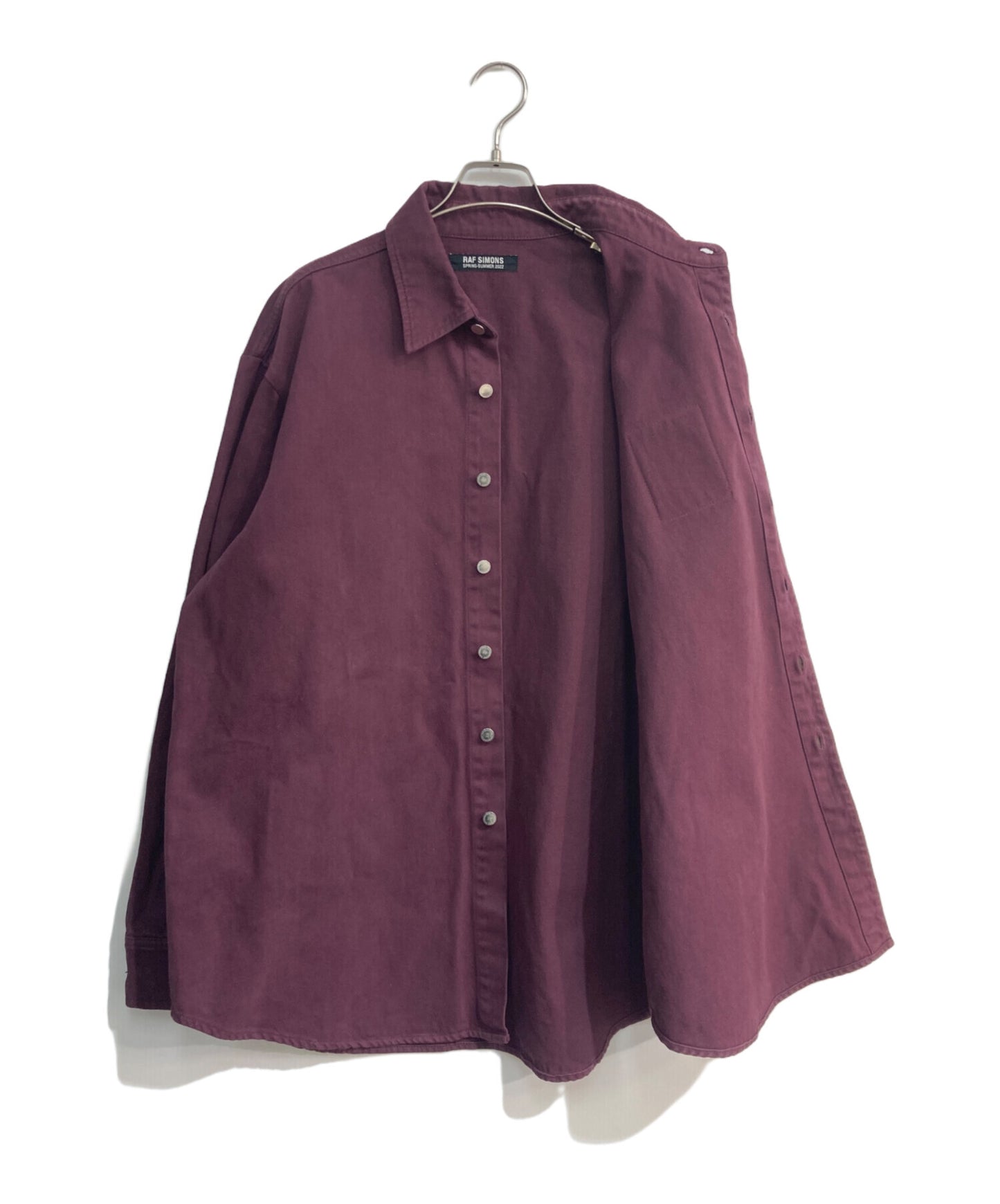 [Pre-owned] RAF SIMONS straight fit denim shirt 22SS 221-M242 221-M242