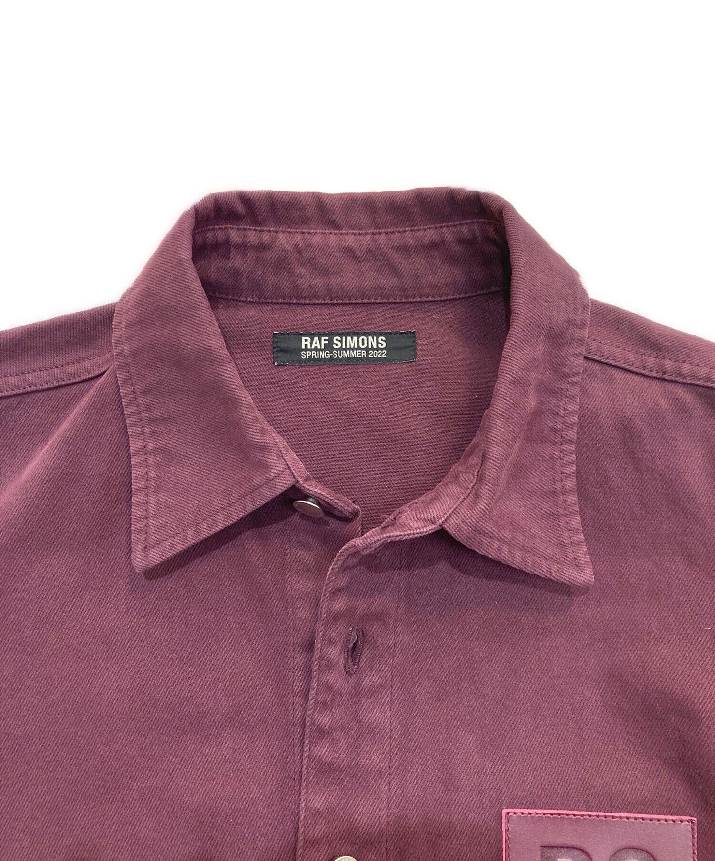 [Pre-owned] RAF SIMONS straight fit denim shirt 22SS 221-M242 221-M242
