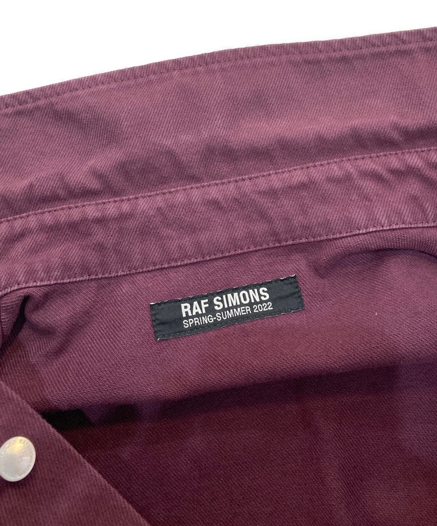 [Pre-owned] RAF SIMONS straight fit denim shirt 22SS 221-M242 221-M242