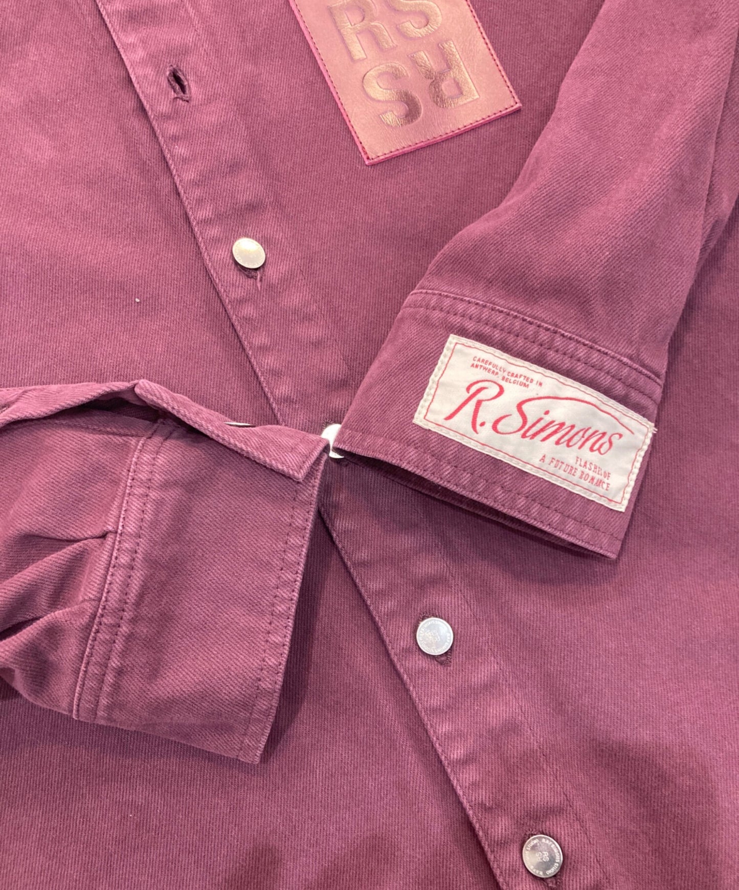 [Pre-owned] RAF SIMONS straight fit denim shirt 22SS 221-M242 221-M242