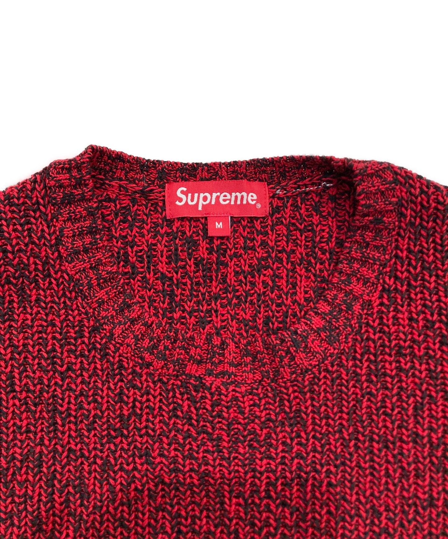 [Pre-owned] SUPREME Melange Rib Knit Sweater 21AW