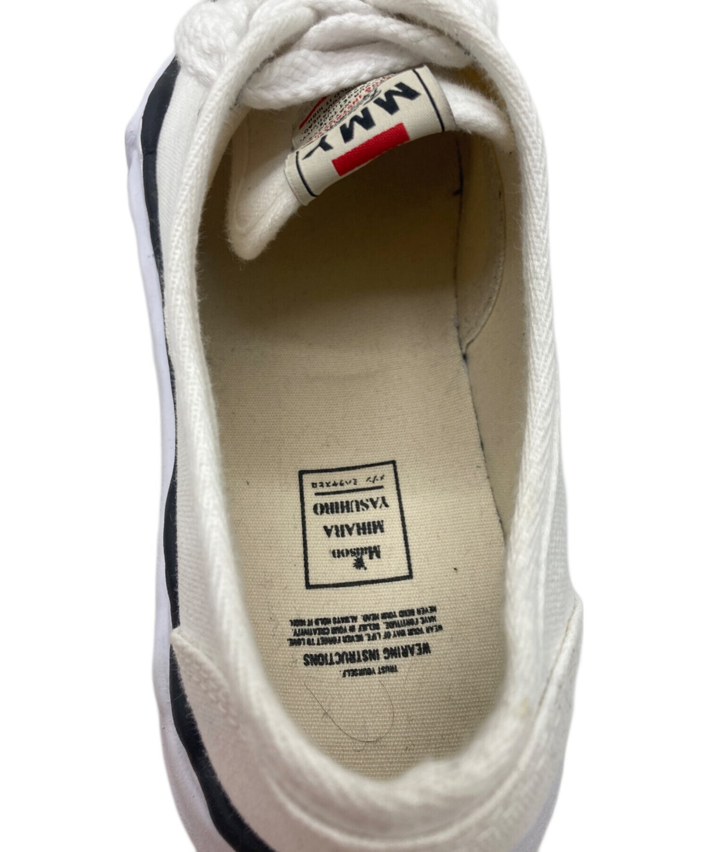 [Pre-owned] Maison MIHARA YASUHIRO BAKER original sole canvas lowcut sneaker A02FW704 A02FW704