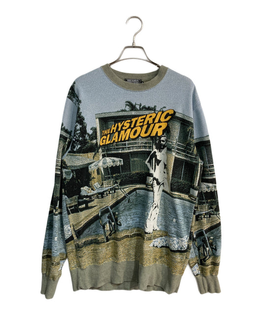 [Pre-owned] Hysteric Glamour POOL SIDE jacquard sweatshirt 02251CS01 02251CS01