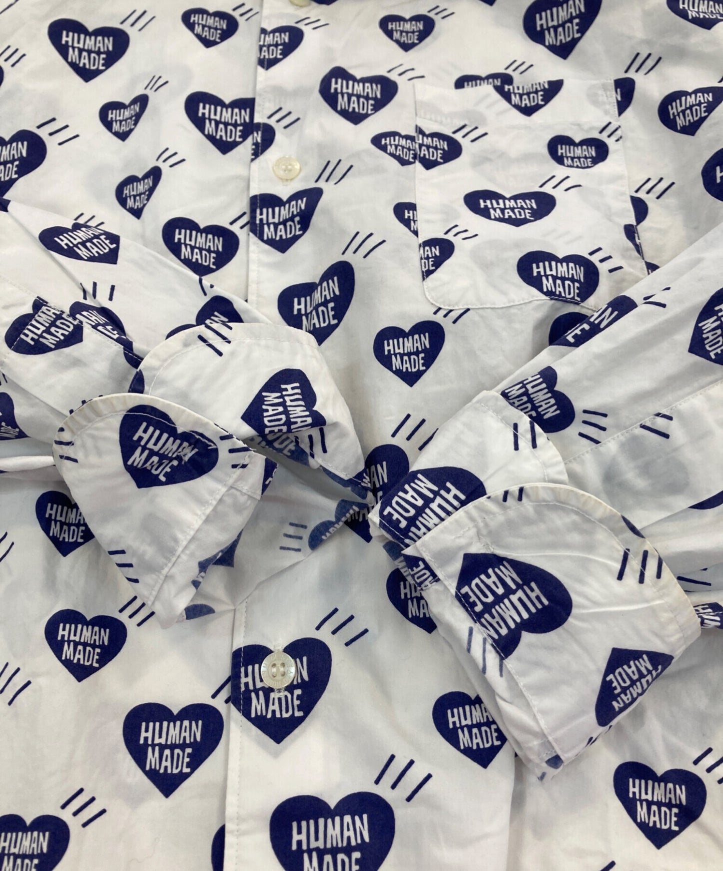 [Pre-owned] HUMAN MADE HEART PATTERN SHIRT