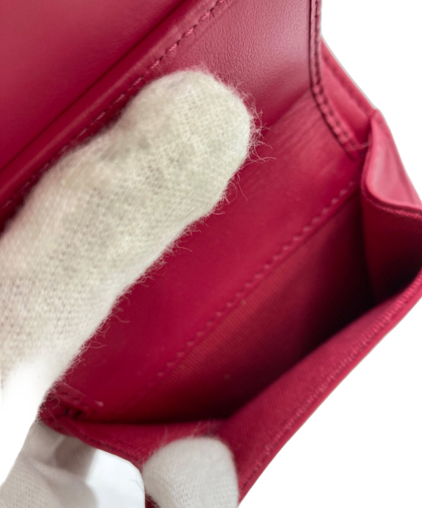 [Pre-owned] CHANEL Matelassé Coco mark small wallet AP3185.