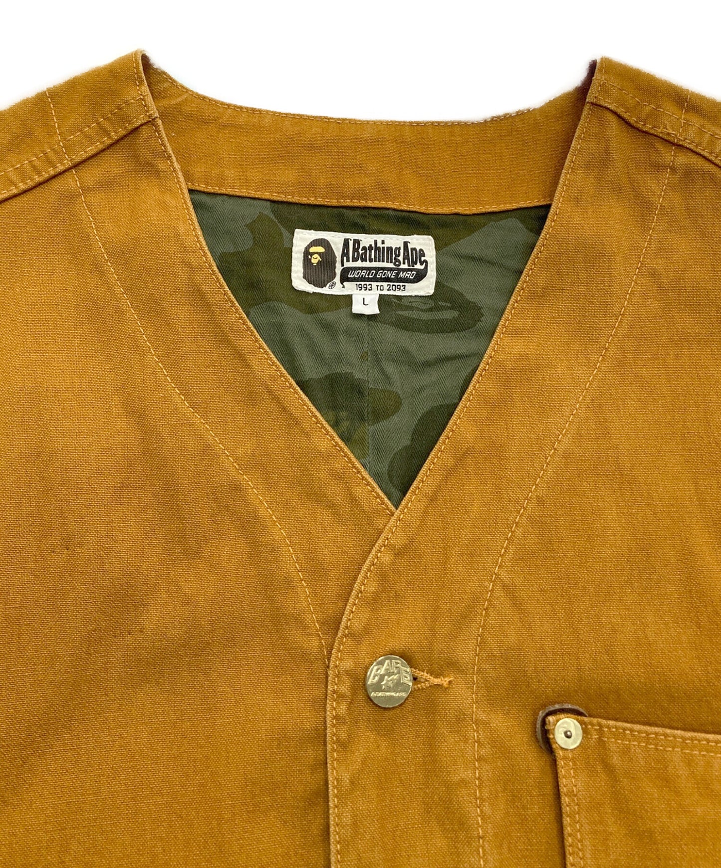 [Pre-owned] A BATHING APE TIGER WORKER VEST 001ljf201027x