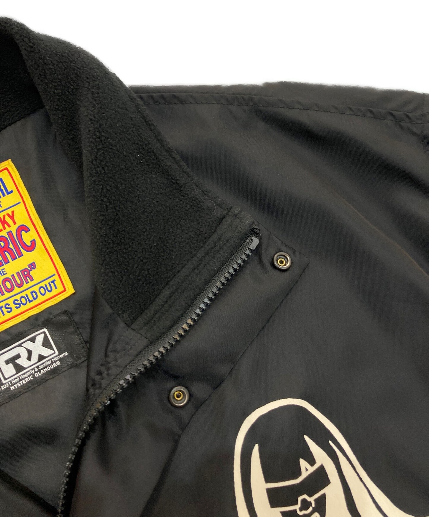 [Pre-owned] Hysteric Glamour ROYAL TRUX/ART SCRATCH Stand collar blouson 01213AB03 01213AB03