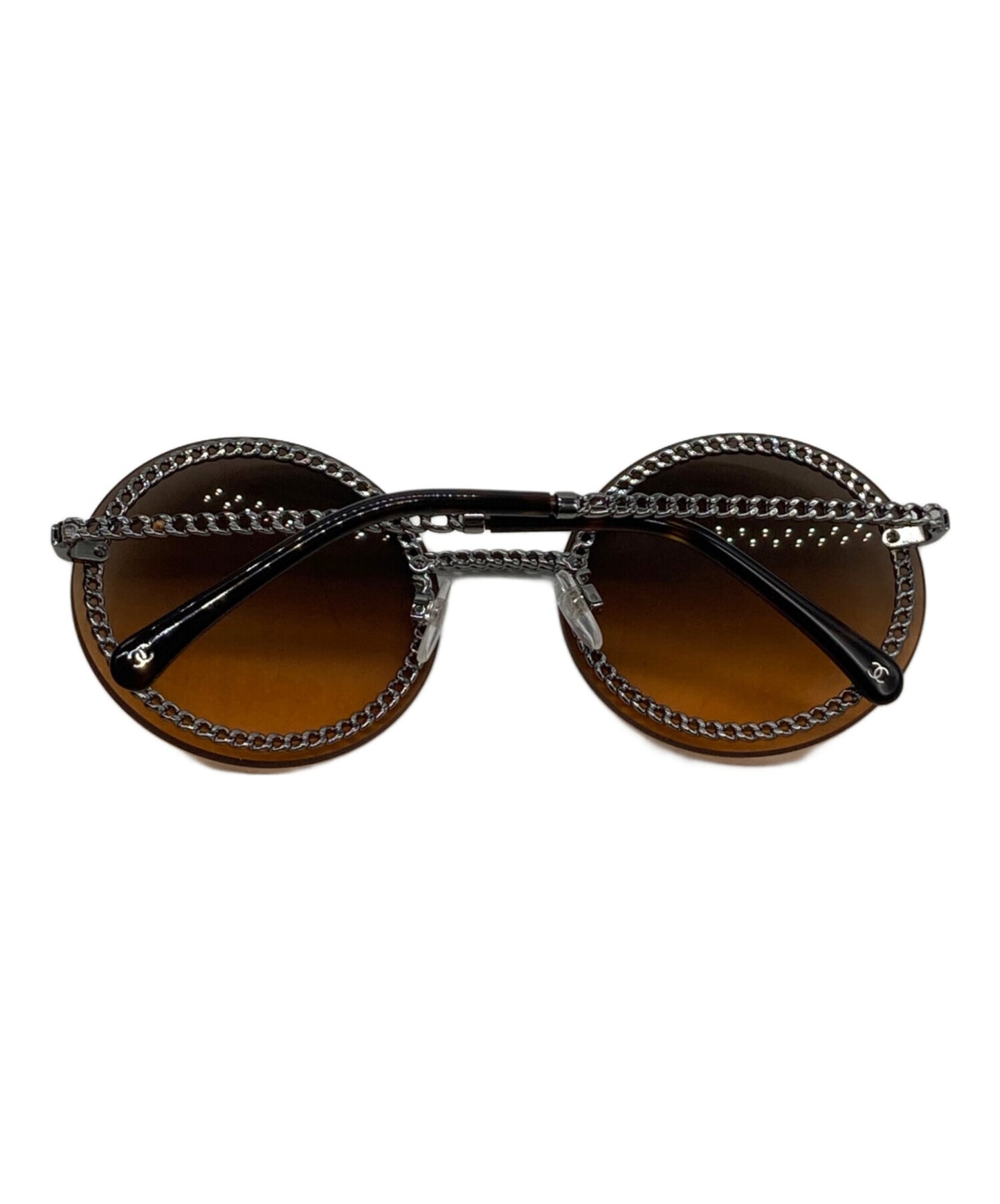 [Pre-owned] CHANEL Sunglasses with coco mark chain 4245