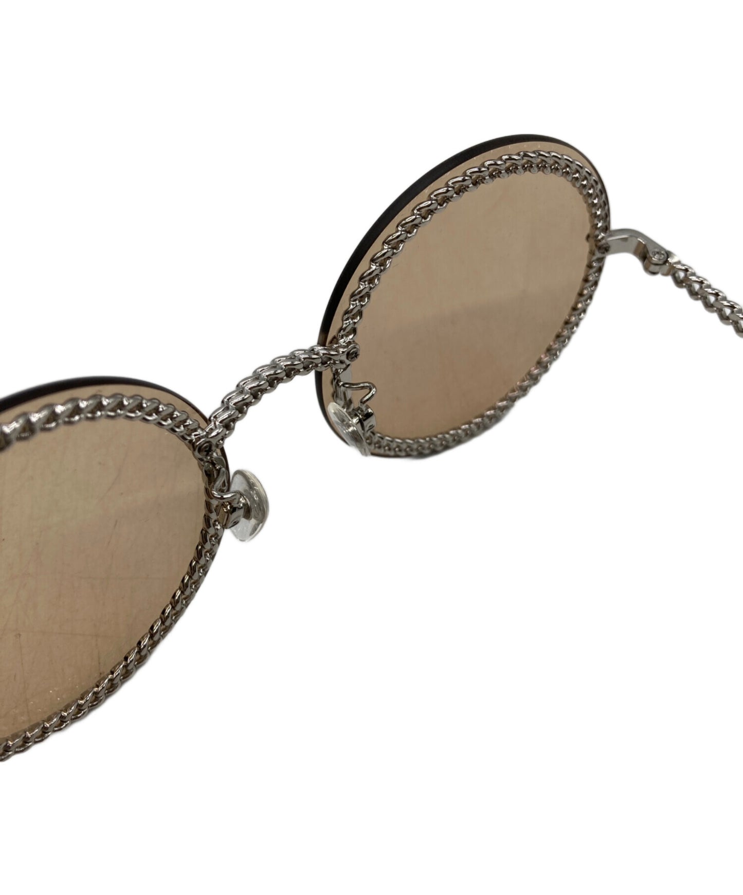 [Pre-owned] CHANEL Sunglasses with coco mark chain 4245