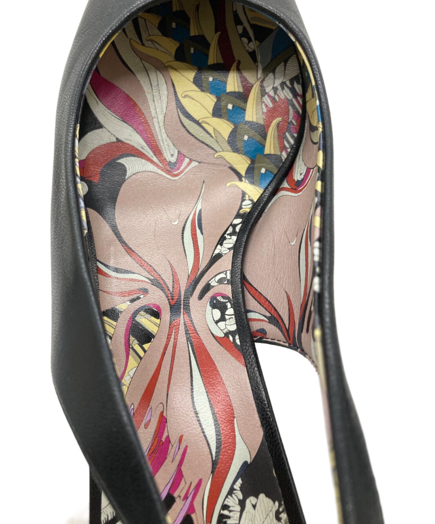 [Pre-owned] HERMES Pointed Toe Strap Leather Pumps