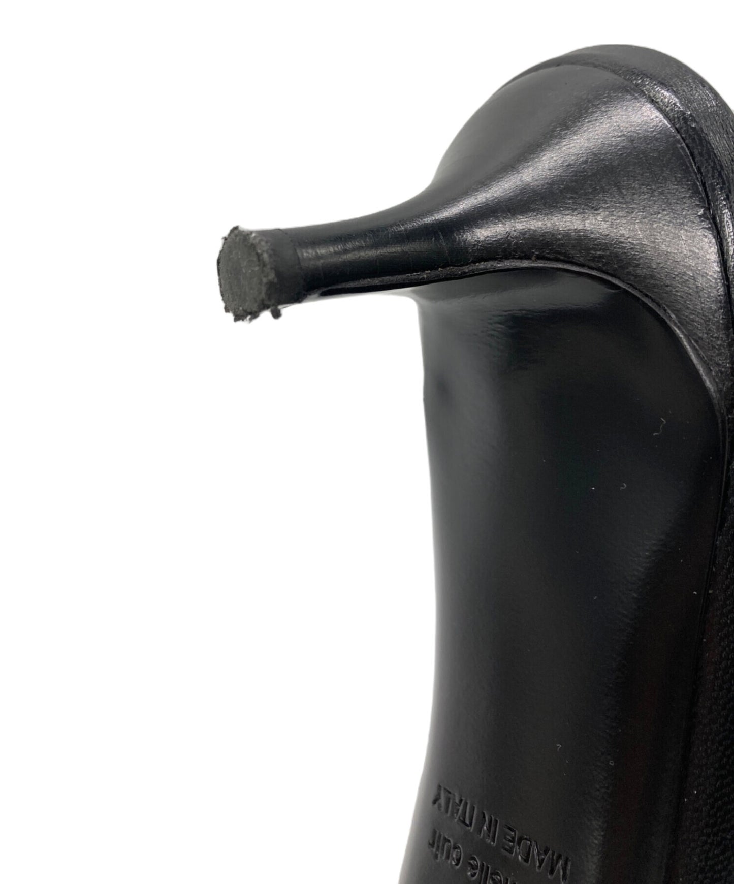 [Pre-owned] HERMES Pointed Toe Strap Leather Pumps