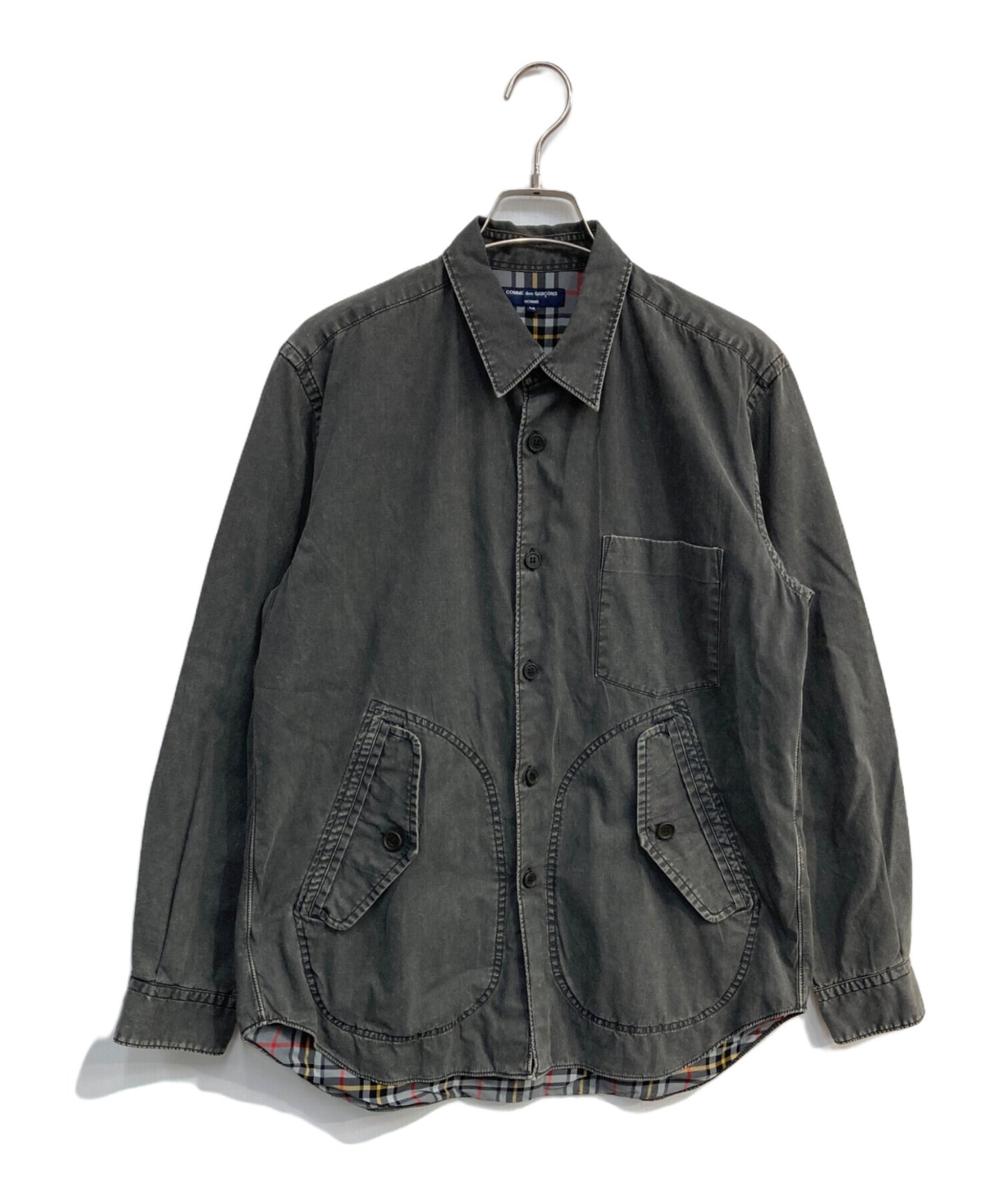 [Pre-owned] COMME des GARCONS HOMME Checked back shirt AD2004 05SS HO-B001 HO-B001