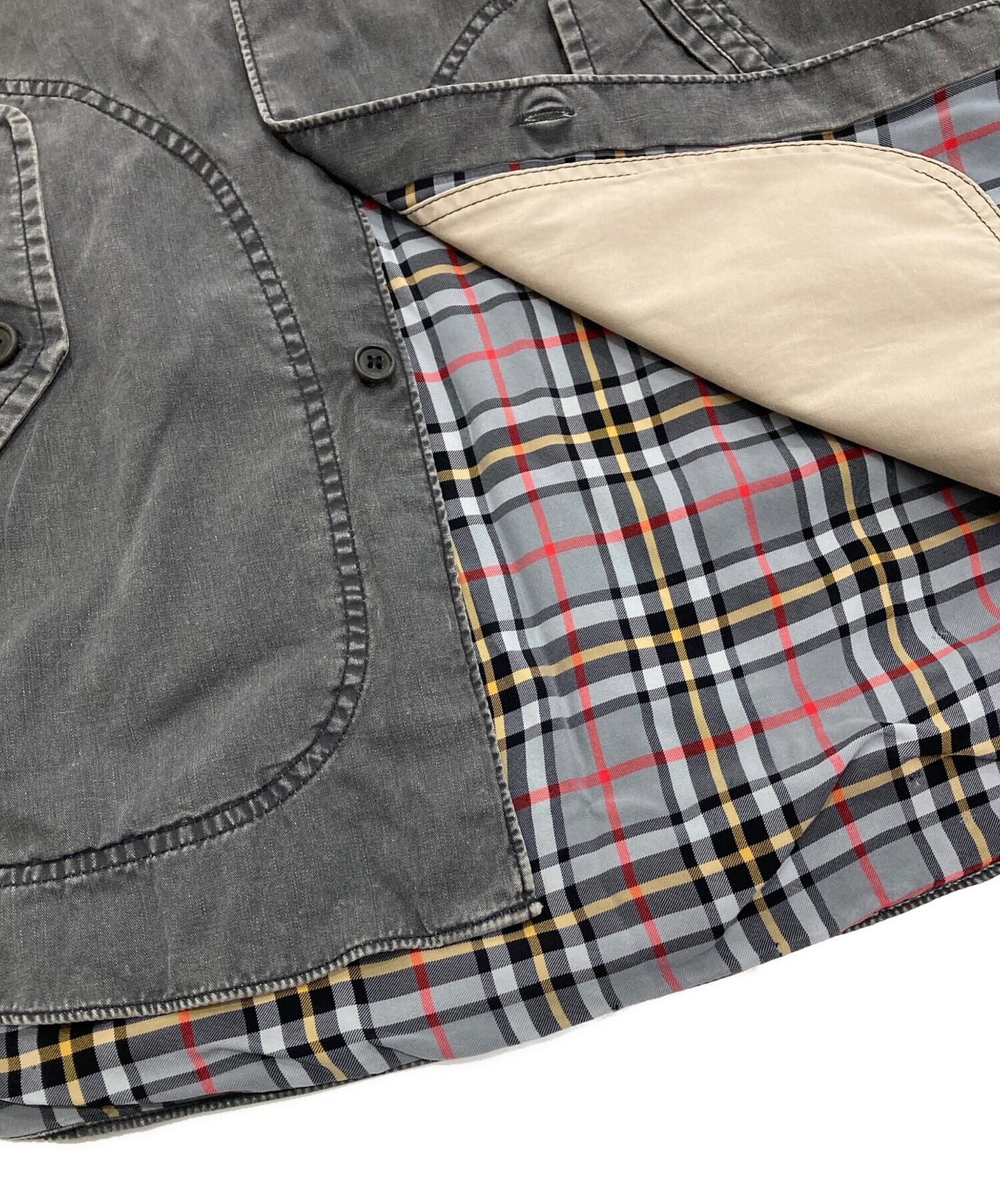 [Pre-owned] COMME des GARCONS HOMME Checked back shirt AD2004 05SS HO-B001 HO-B001