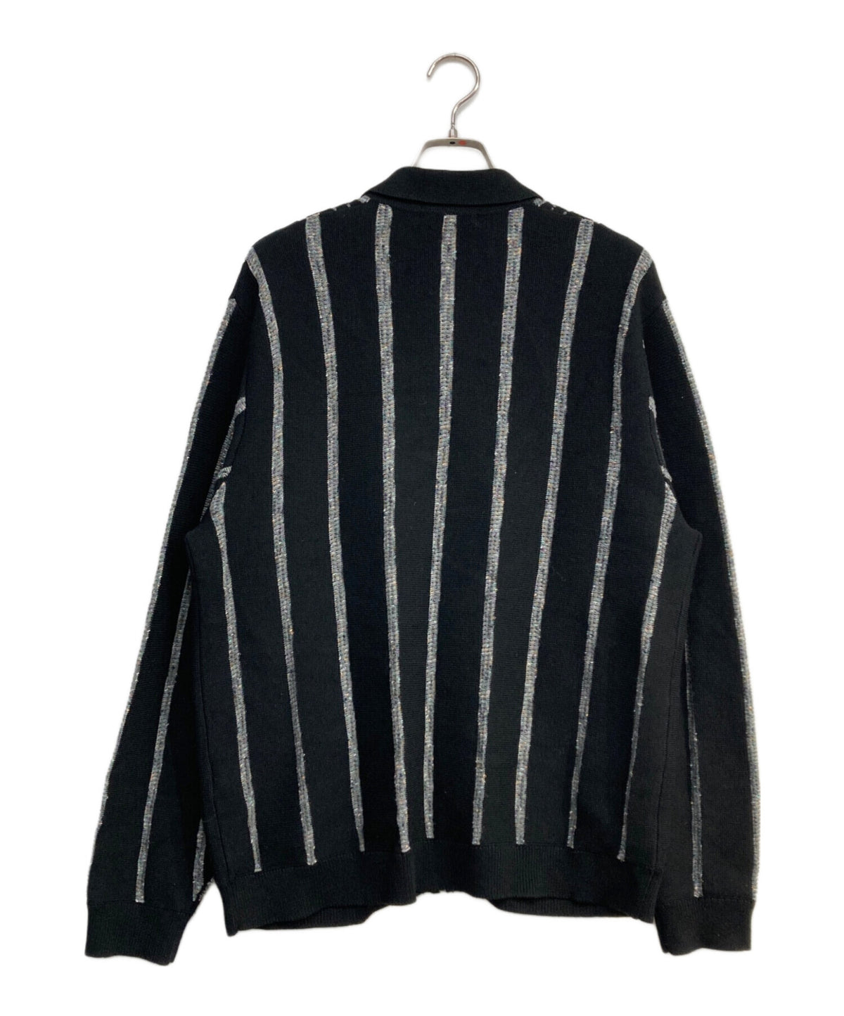 [Pre-owned] SUPREME Speckle Stripe Zip-Up Cardigan