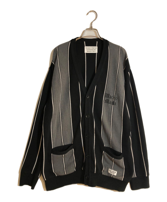 [Pre-owned] WACKO MARIA STRIPED KNIT JACQARD CARDIGAN 23SS-WMK-KN12