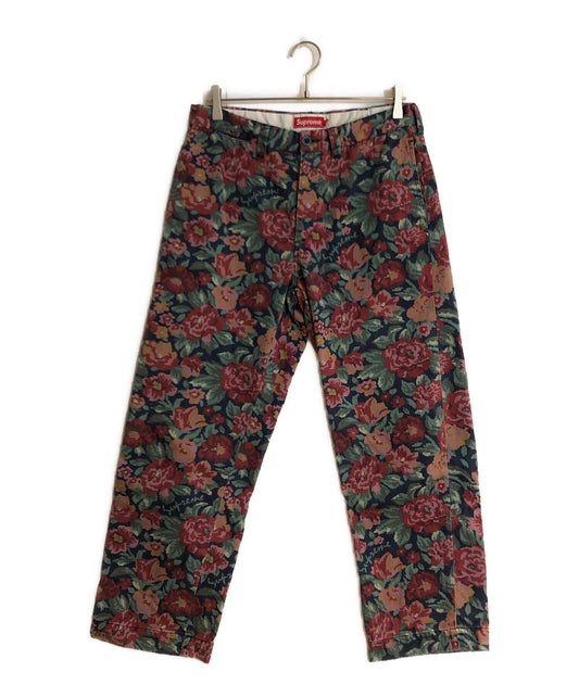 [Pre-owned] SUPREME 20AW PIN UP CHINO PANT DIGI FLORAL/20AW Pin Up Chino Pant Digital Floral