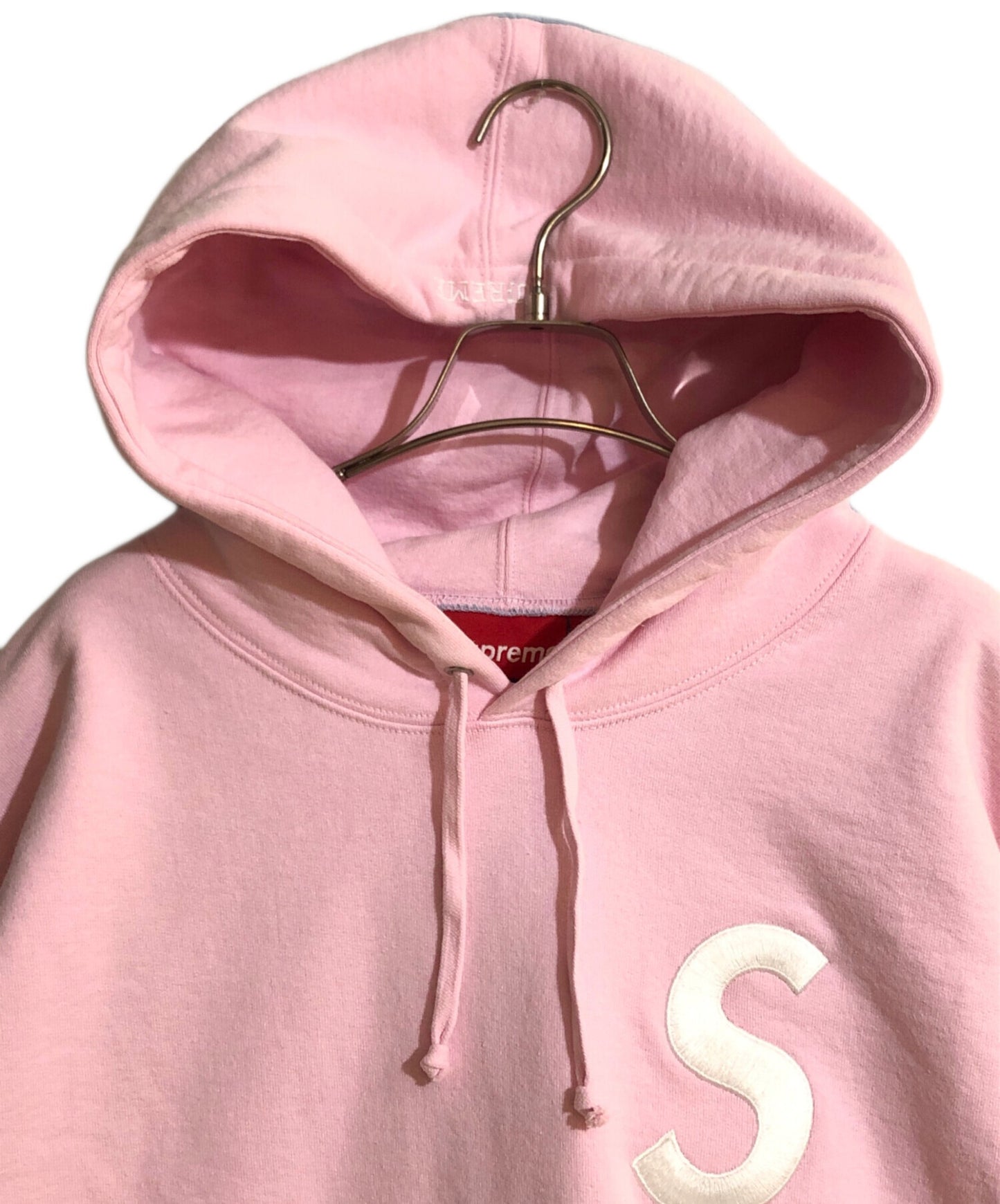 [Pre-owned] SUPREME S Logo Split Hooded Sweatshirt