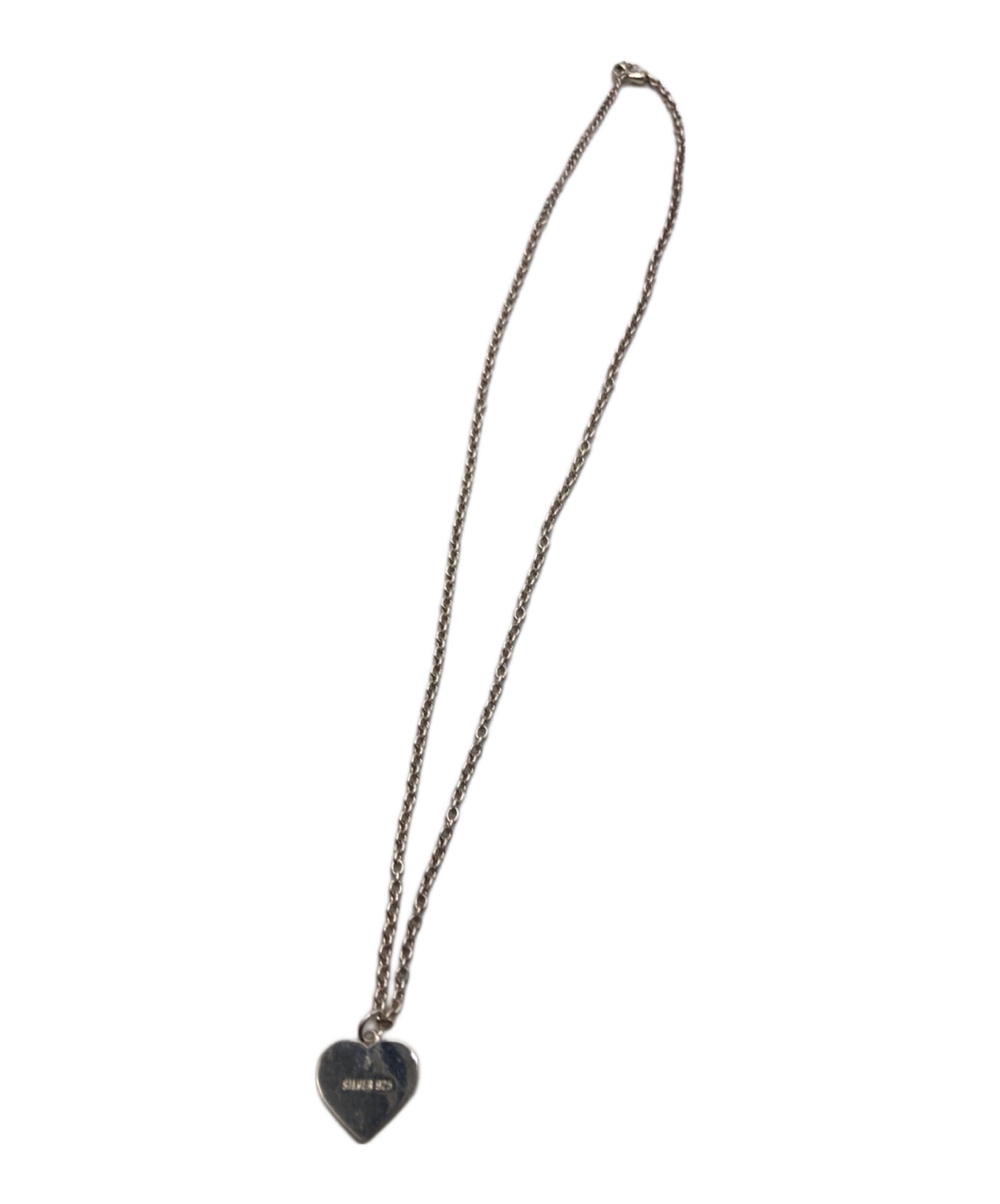 [Pre-owned] HUMAN MADE HEART SILVER NECKLACE