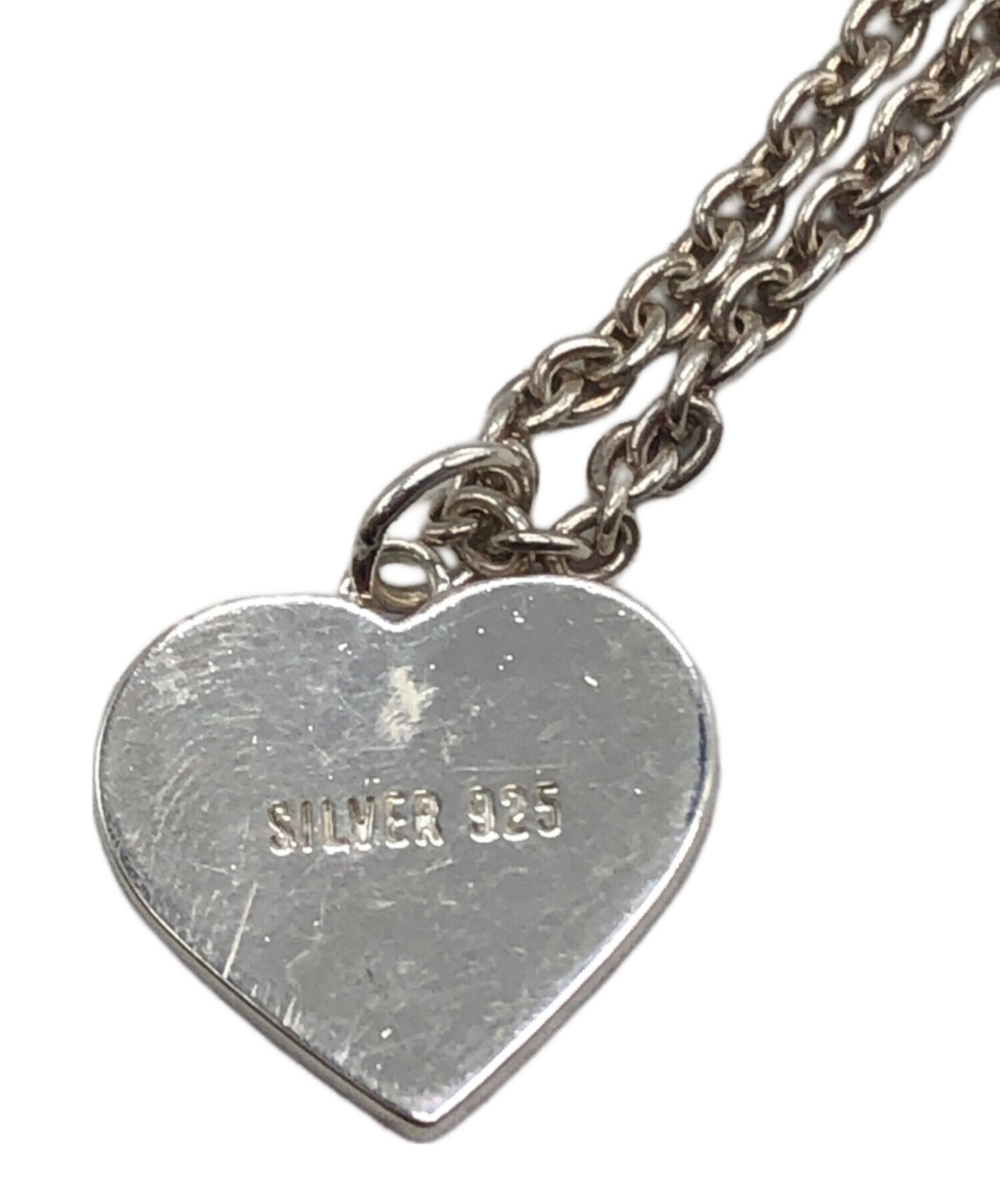 [Pre-owned] HUMAN MADE HEART SILVER NECKLACE