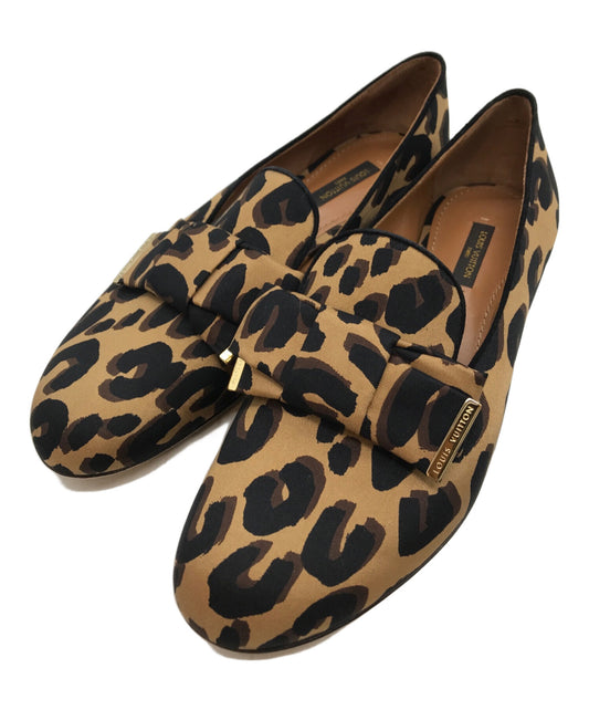 [Pre-owned] LOUIS VUITTON Leopard Ribbon Pumps