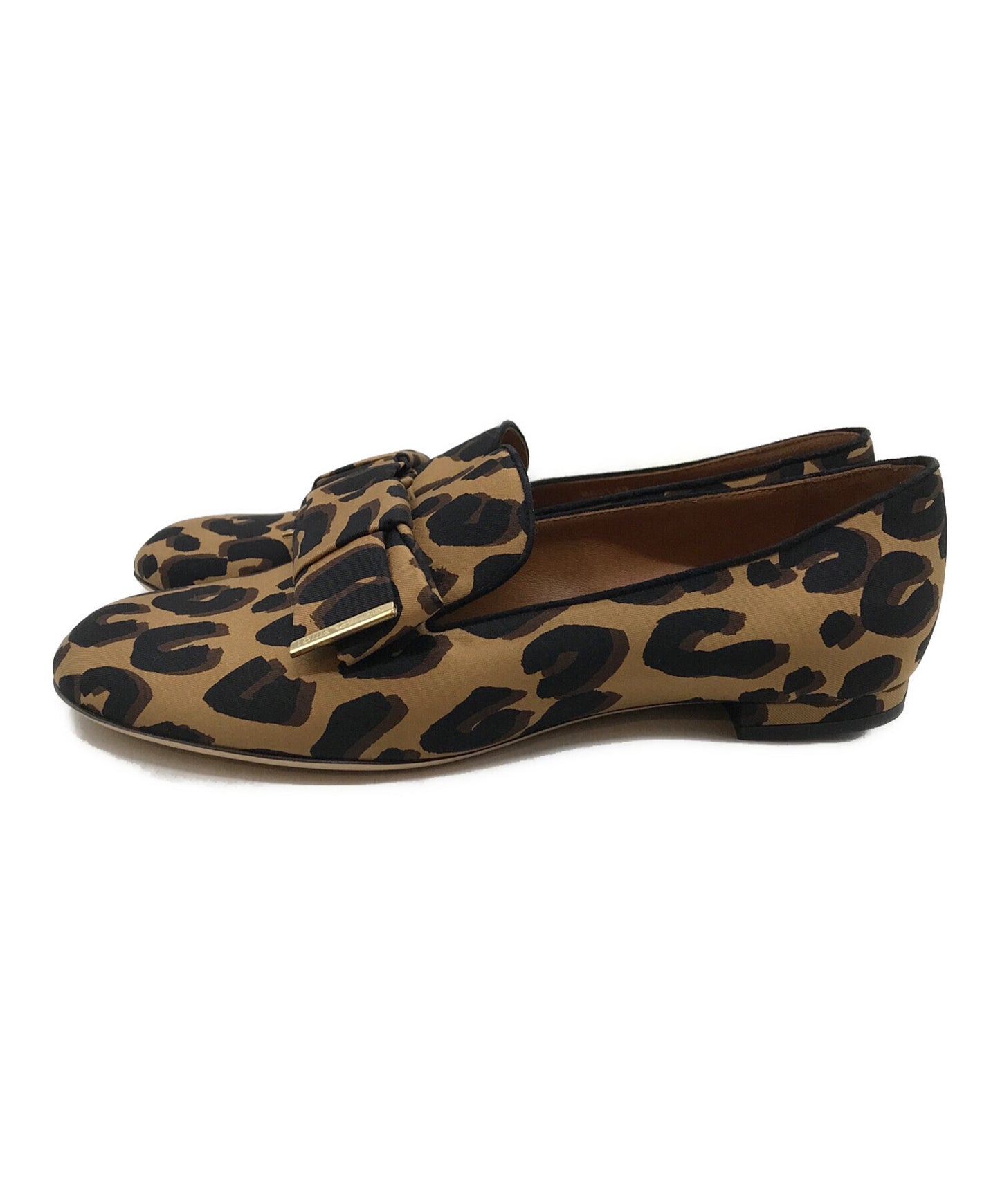 [Pre-owned] LOUIS VUITTON Leopard Ribbon Pumps