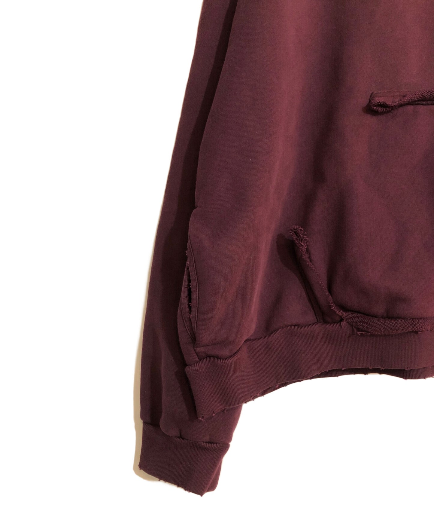 [Pre-owned] BALENCIAGA Ripped Pocket Hoodie/Tape Logo Hoodie Hoodie Vintage finish 744441 tqva9