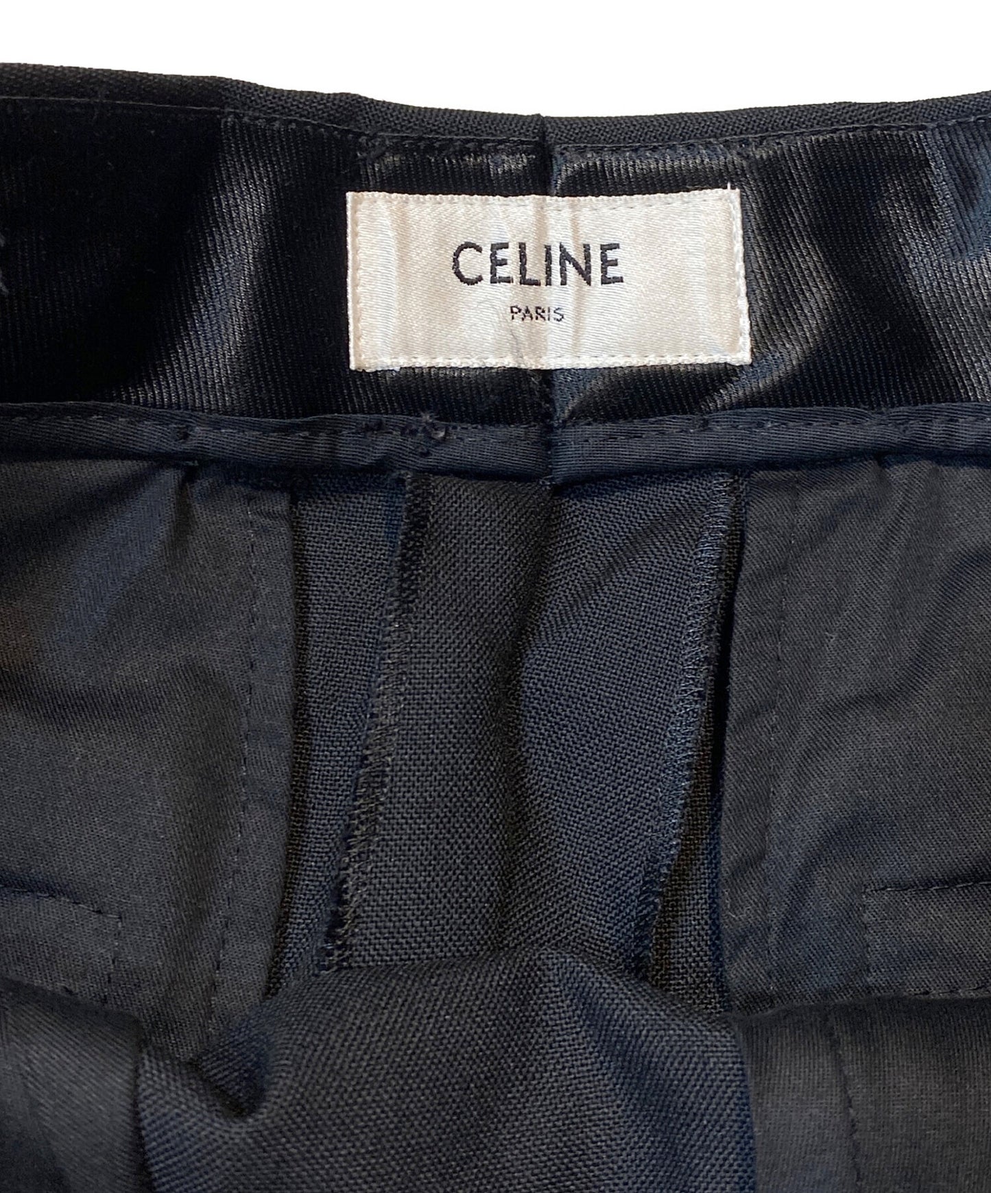 [Pre-owned] CELINE one-pleat modern pants 2P089947C
