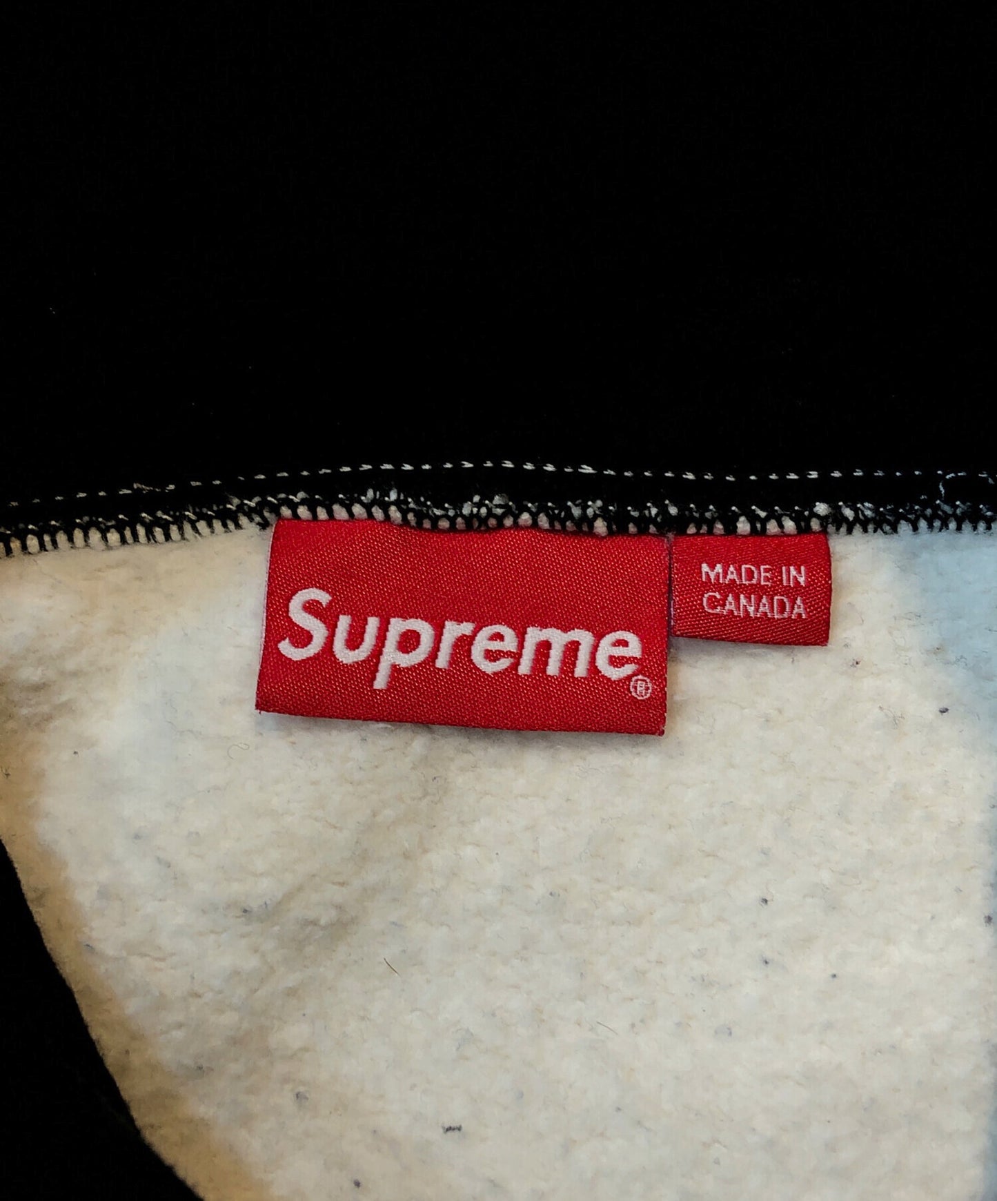 [Pre-owned] SUPREME S Logo Split Hooded Sweatshirt/S Logo Pullover Hoodie