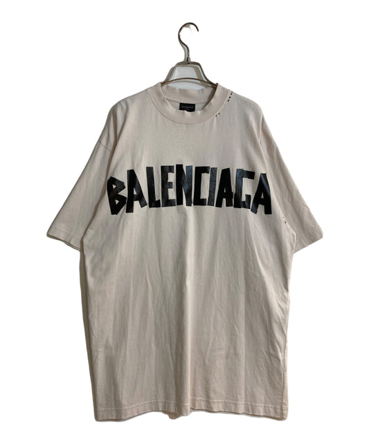 [Pre-owned] BALENCIAGA Tape Type T-shirt, medium fit 739784 TQVQ8