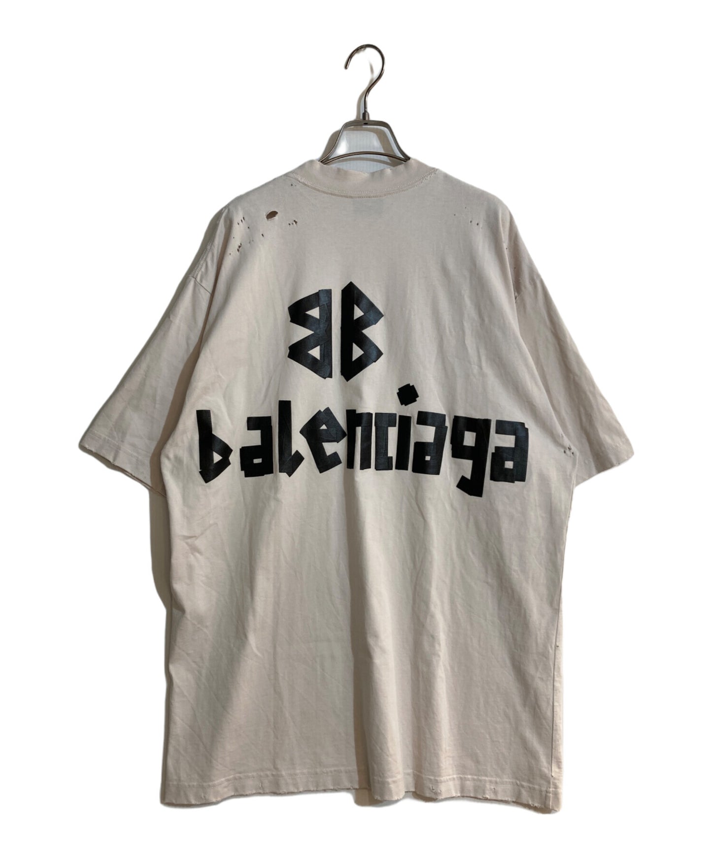 [Pre-owned] BALENCIAGA Tape Type T-shirt, medium fit 739784 TQVQ8