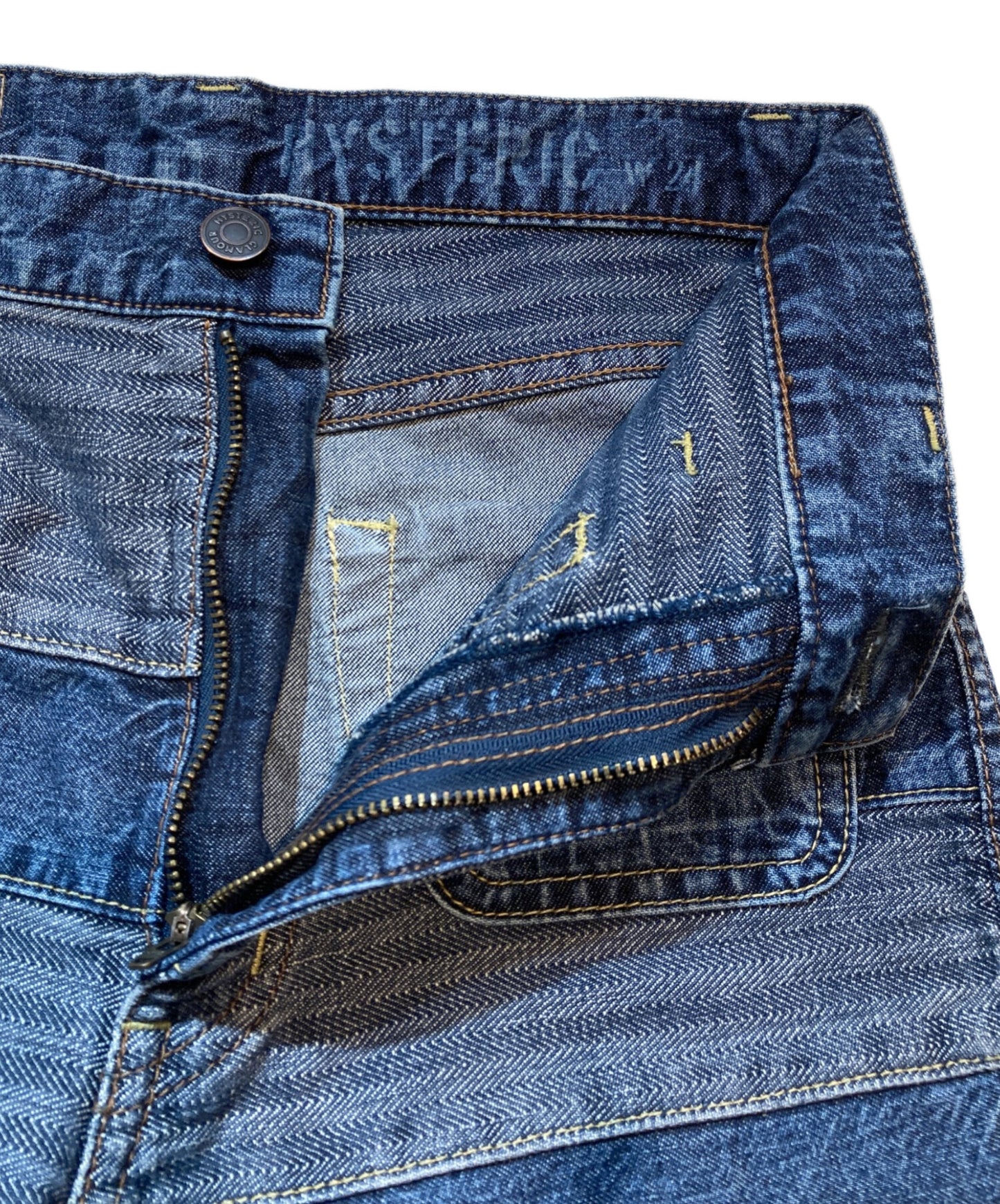 [Pre-owned] Hysteric Glamour Scratch Flare Denim Pants 01193AP02