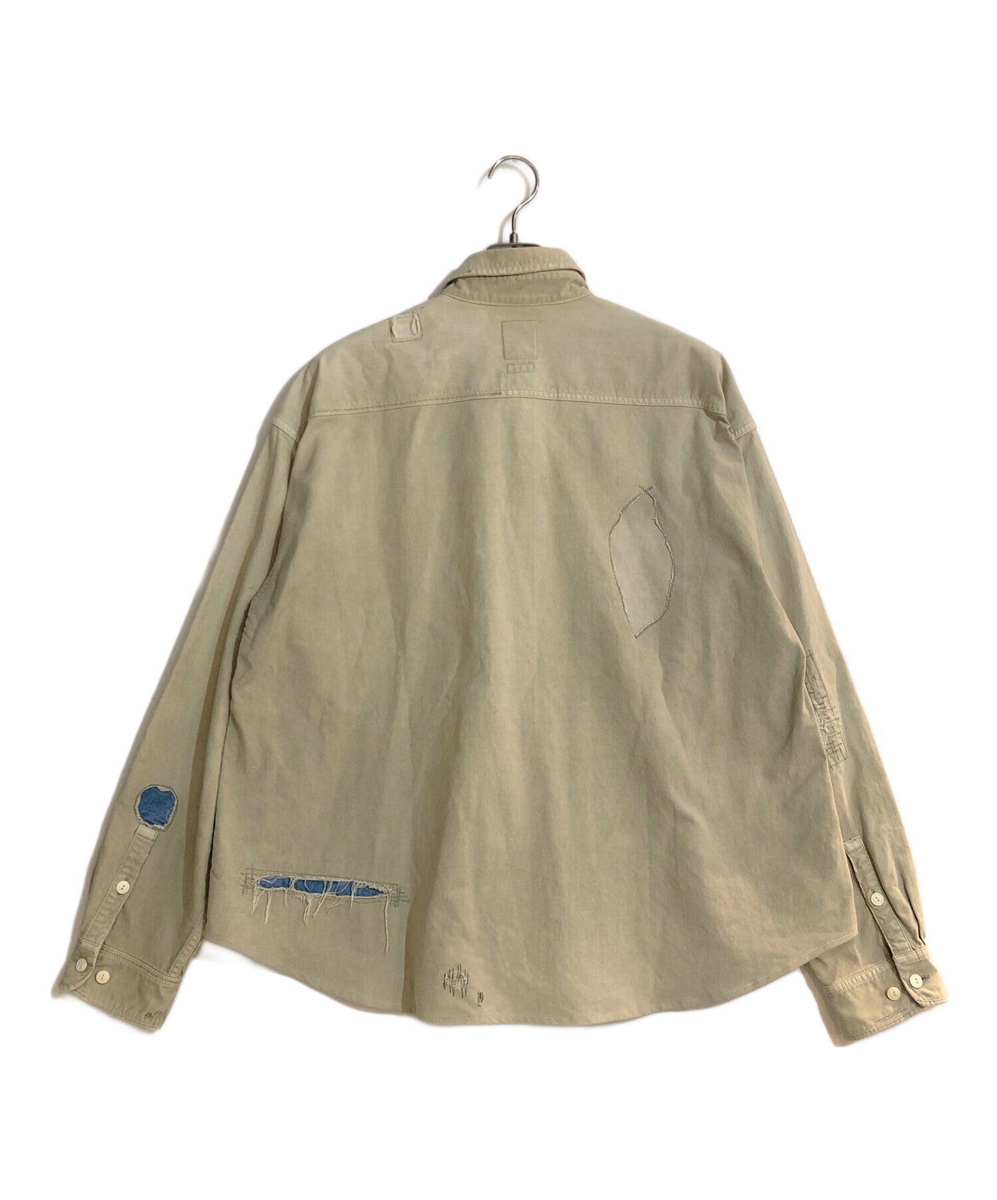 [Pre-owned] VISVIM grand river L/S crash khaki/grand river long sleeve crash shirt 0120205011009