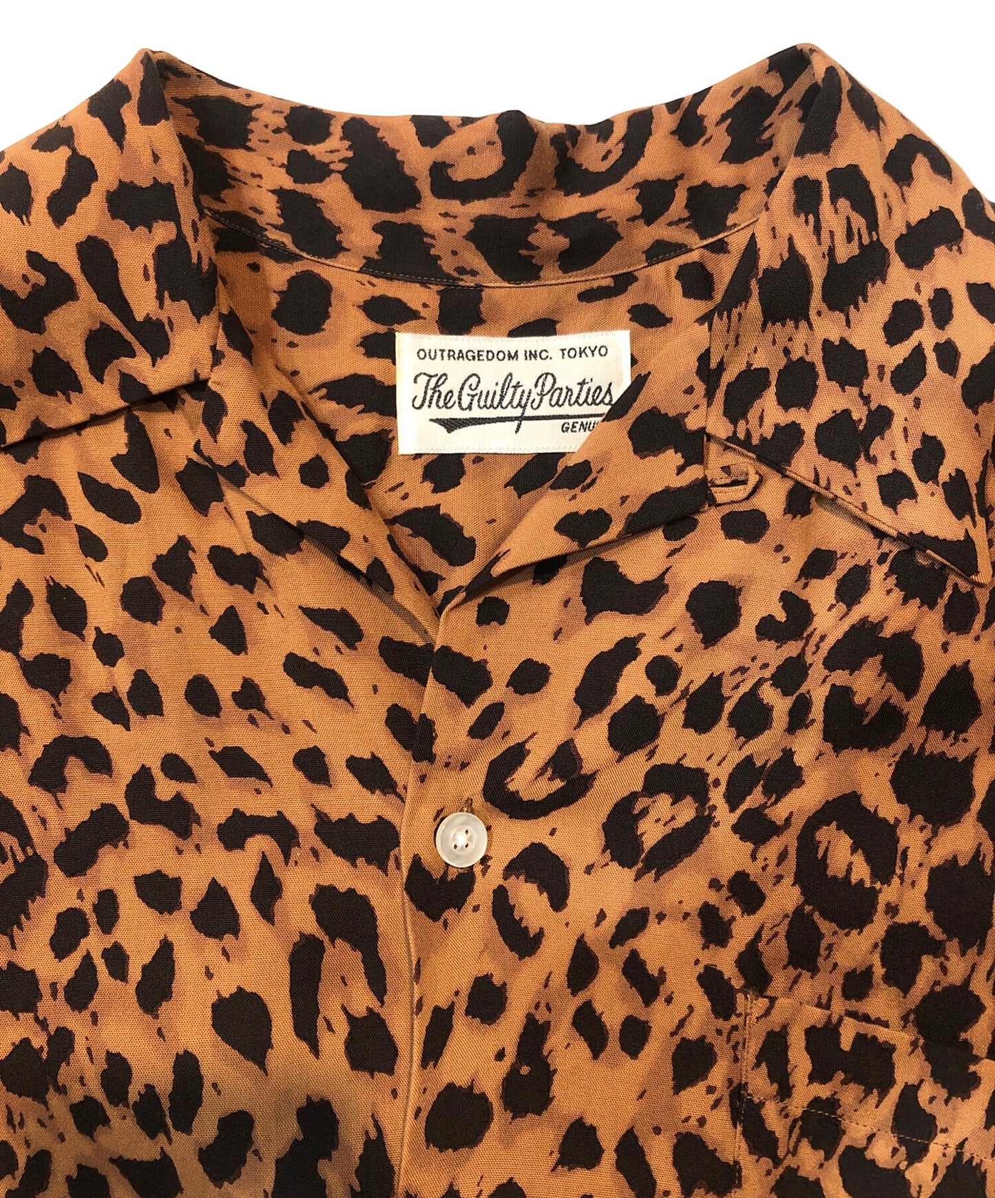 [Pre-owned] WACKO MARIA LEOPARD HAWAIIAN SHIRT